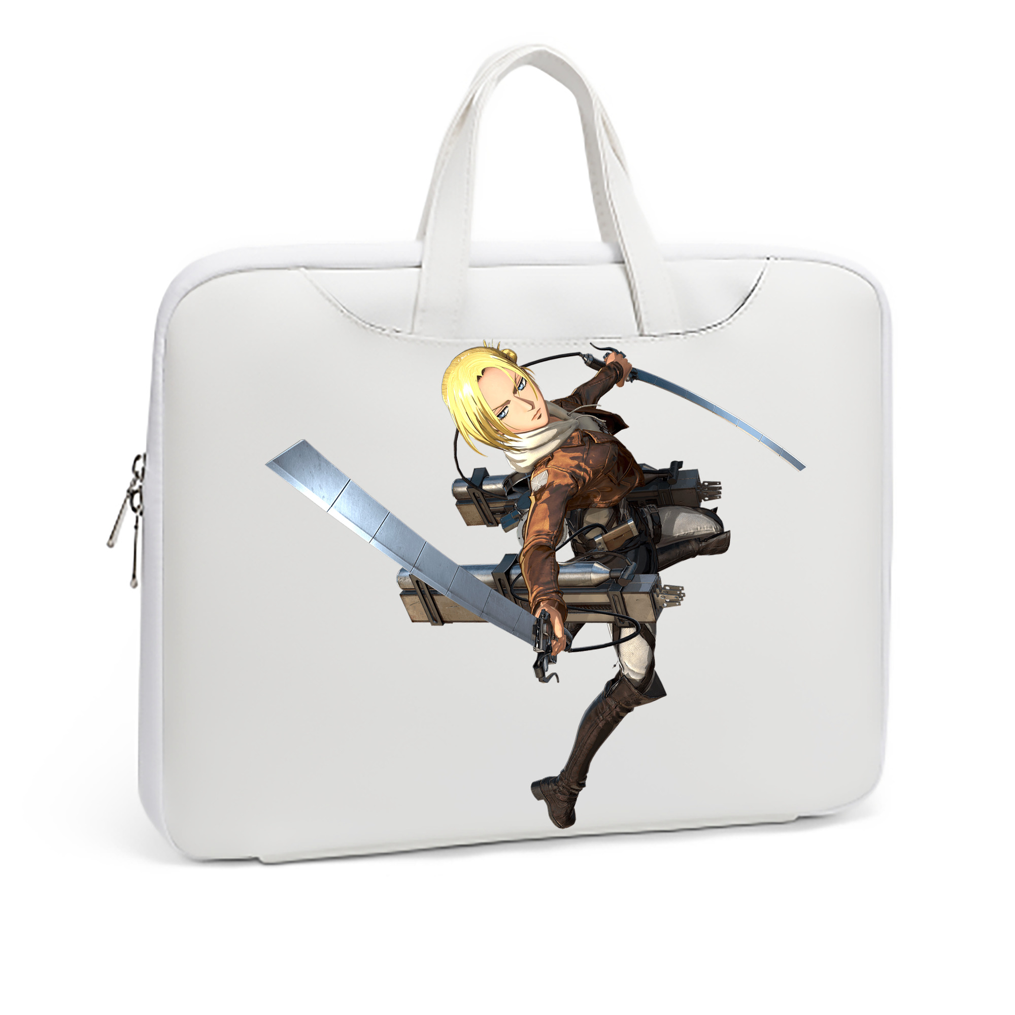 （画像用） 進撃の巨人 アニ・レオンハート Attack on Titan Annie Leonhart レザーラップトップバッグ　ノートパソコンケース