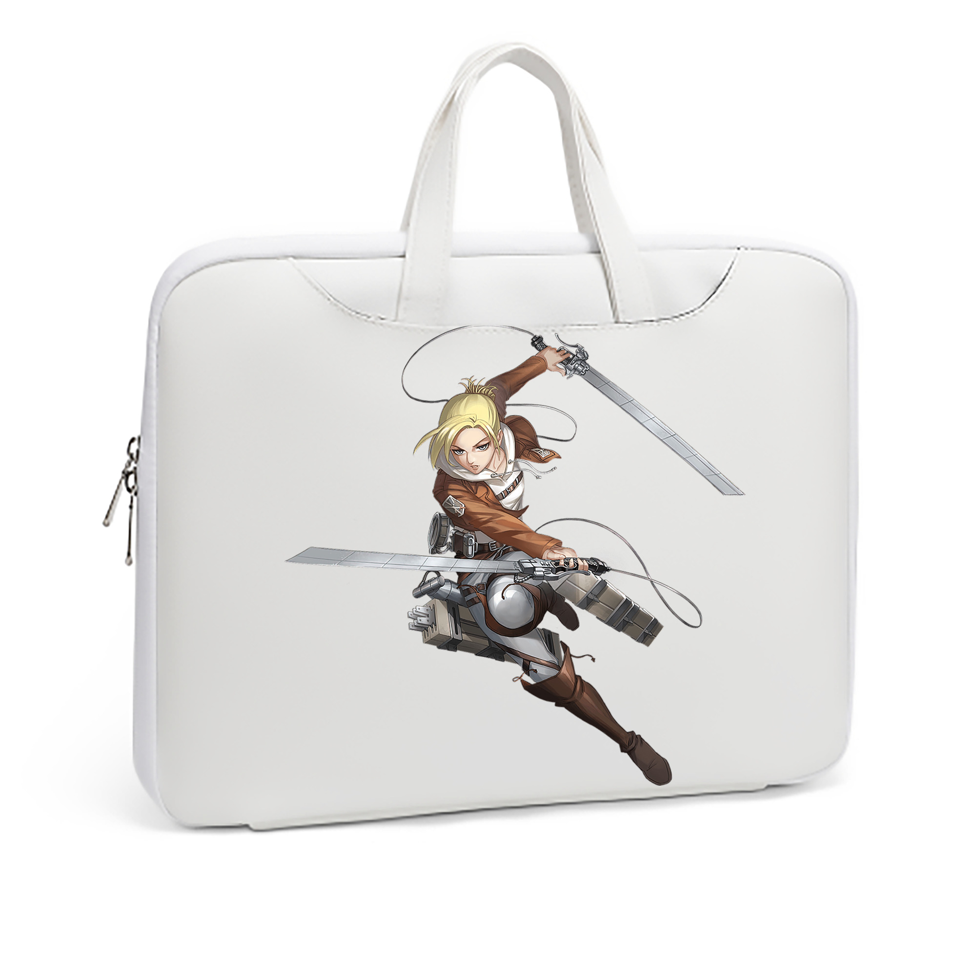 （画像用） 進撃の巨人 アニ・レオンハート Attack on Titan Annie Leonhart レザーラップトップバッグ　ノートパソコンケース