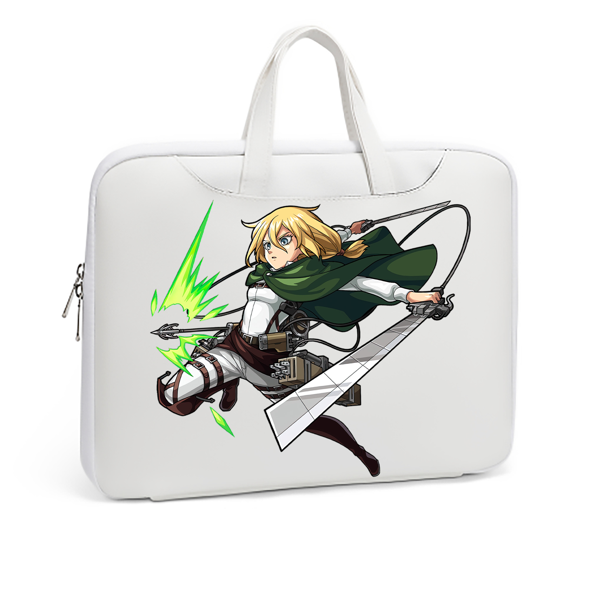 （画像用） 進撃の巨人 クリスタ·レンズ Attack on Titan Christa Lenz レザーラップトップバッグ　ノートパソコンケース