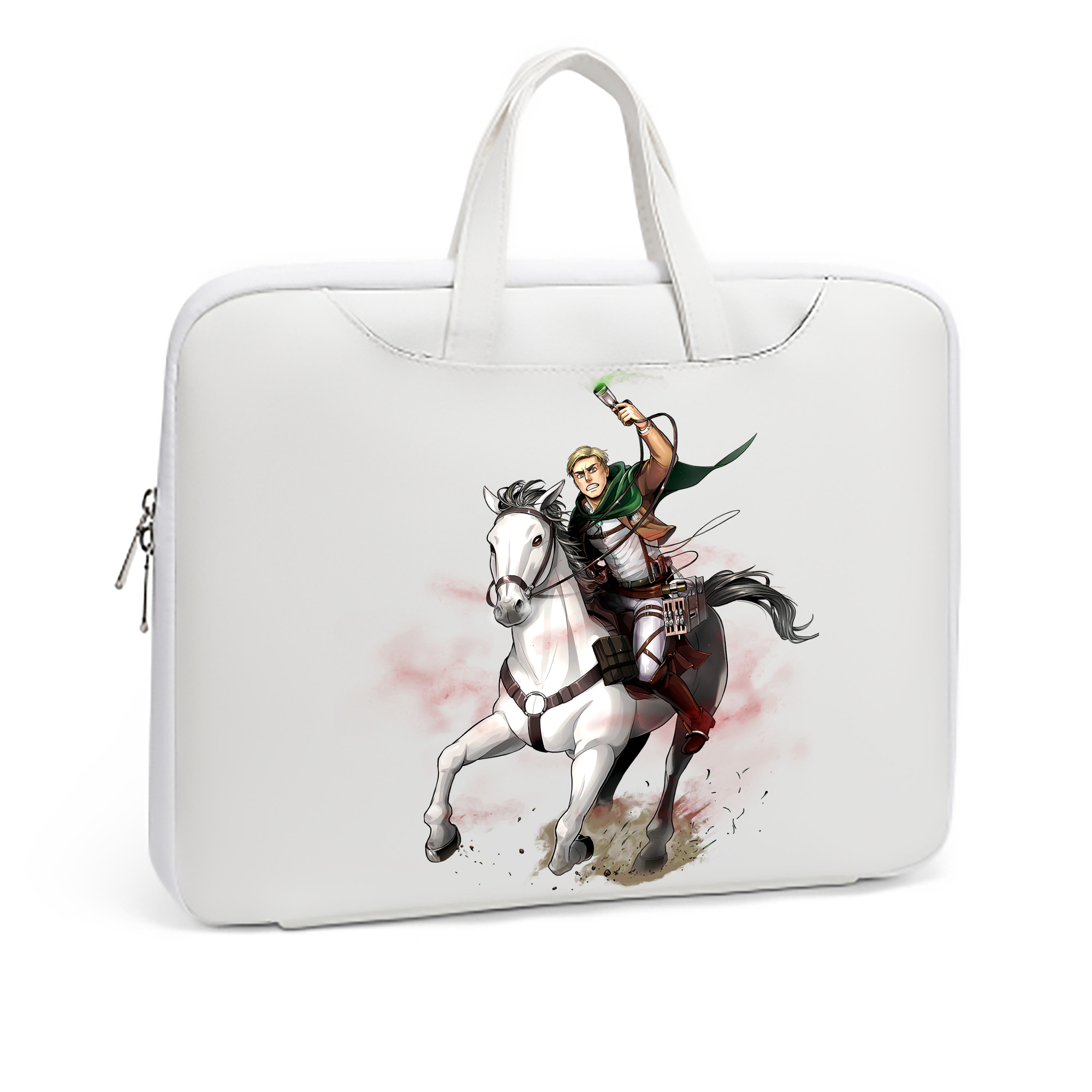 （画像用） 進撃の巨人 エルヴィン・スミス Attack on Titan Erwin Smith レザーラップトップバッグ　ノートパソコンケース