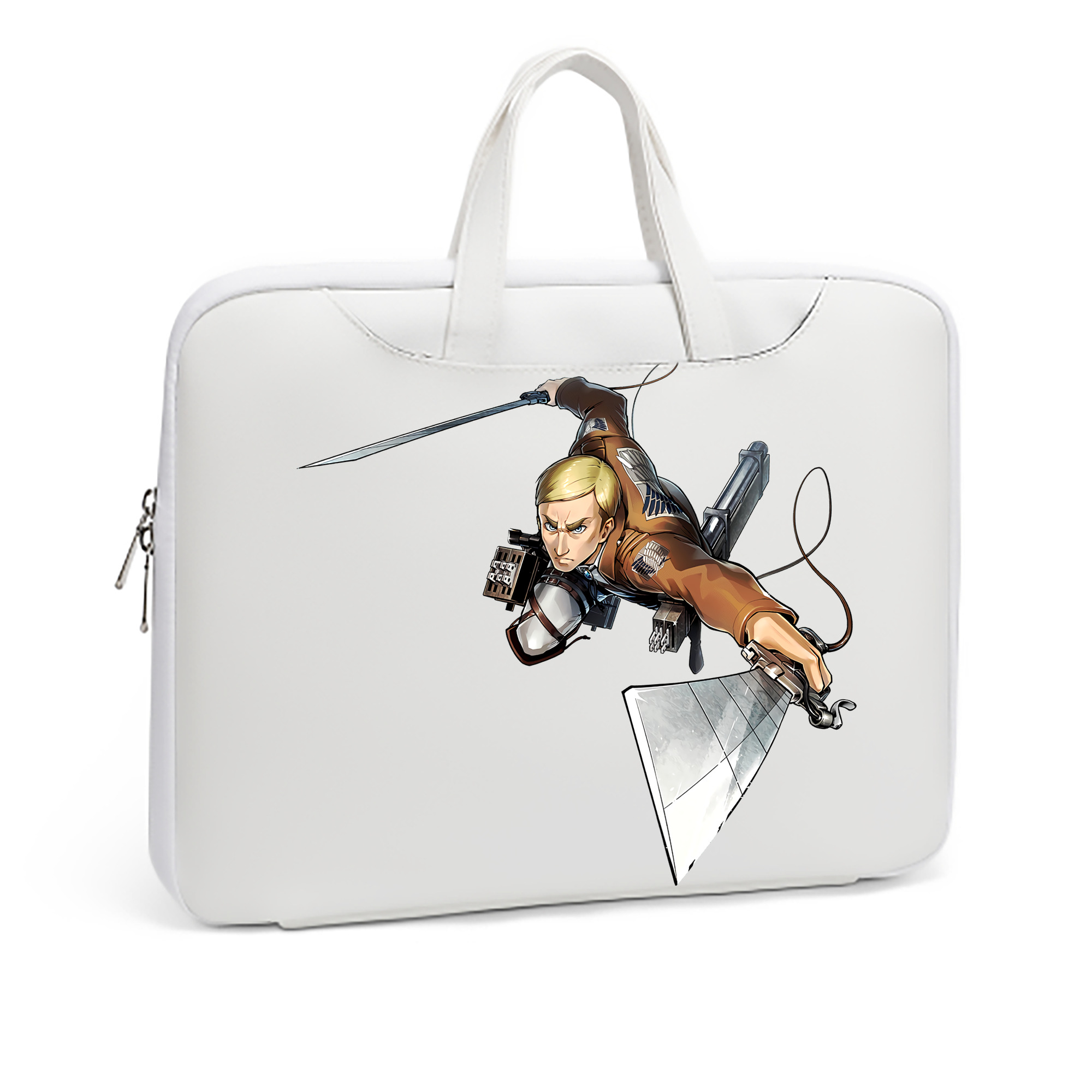 （画像用） 進撃の巨人 エルヴィン・スミス Attack on Titan Erwin Smith レザーラップトップバッグ　ノートパソコンケース