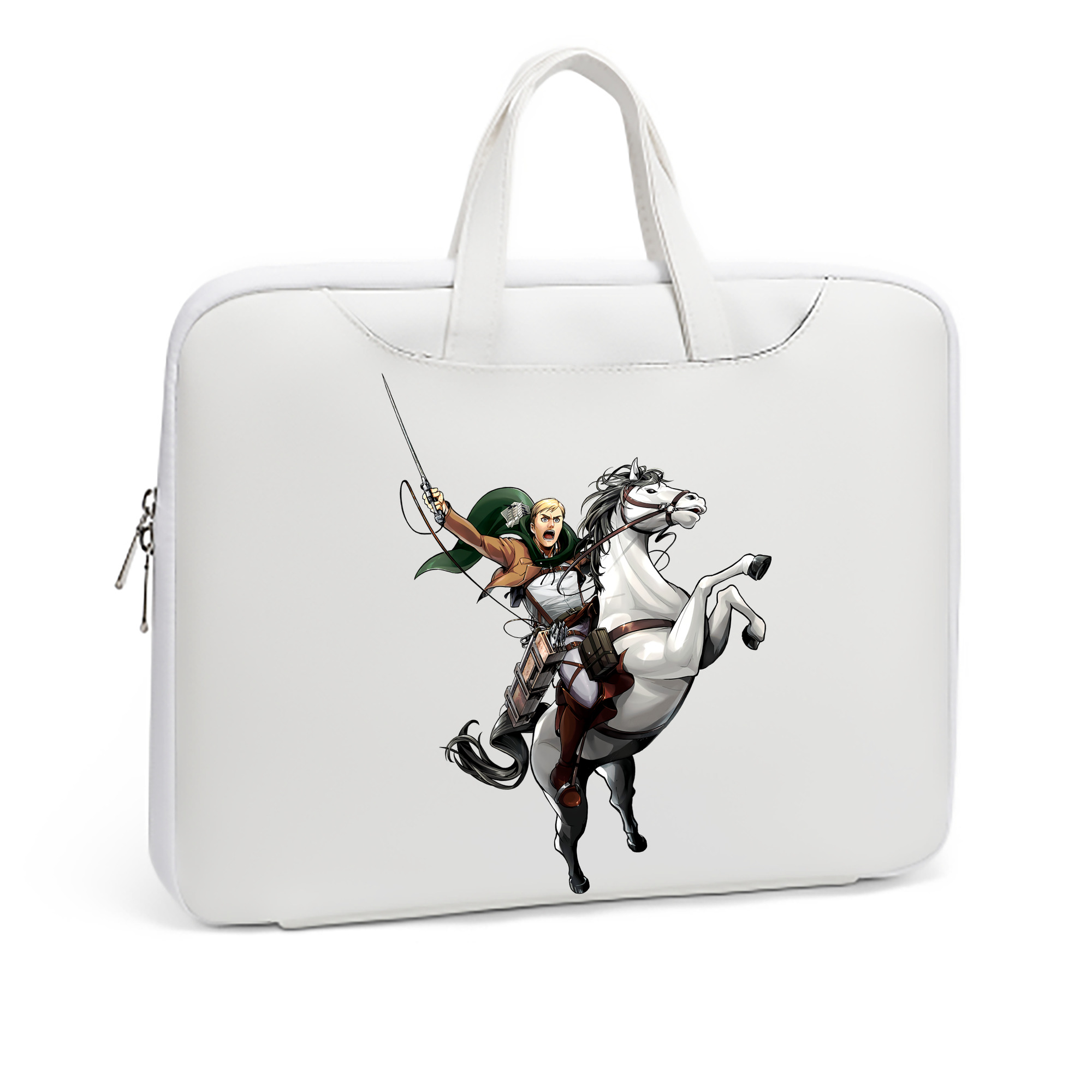 （画像用） 進撃の巨人 エルヴィン・スミス Attack on Titan Erwin Smith レザーラップトップバッグ　ノートパソコンケース