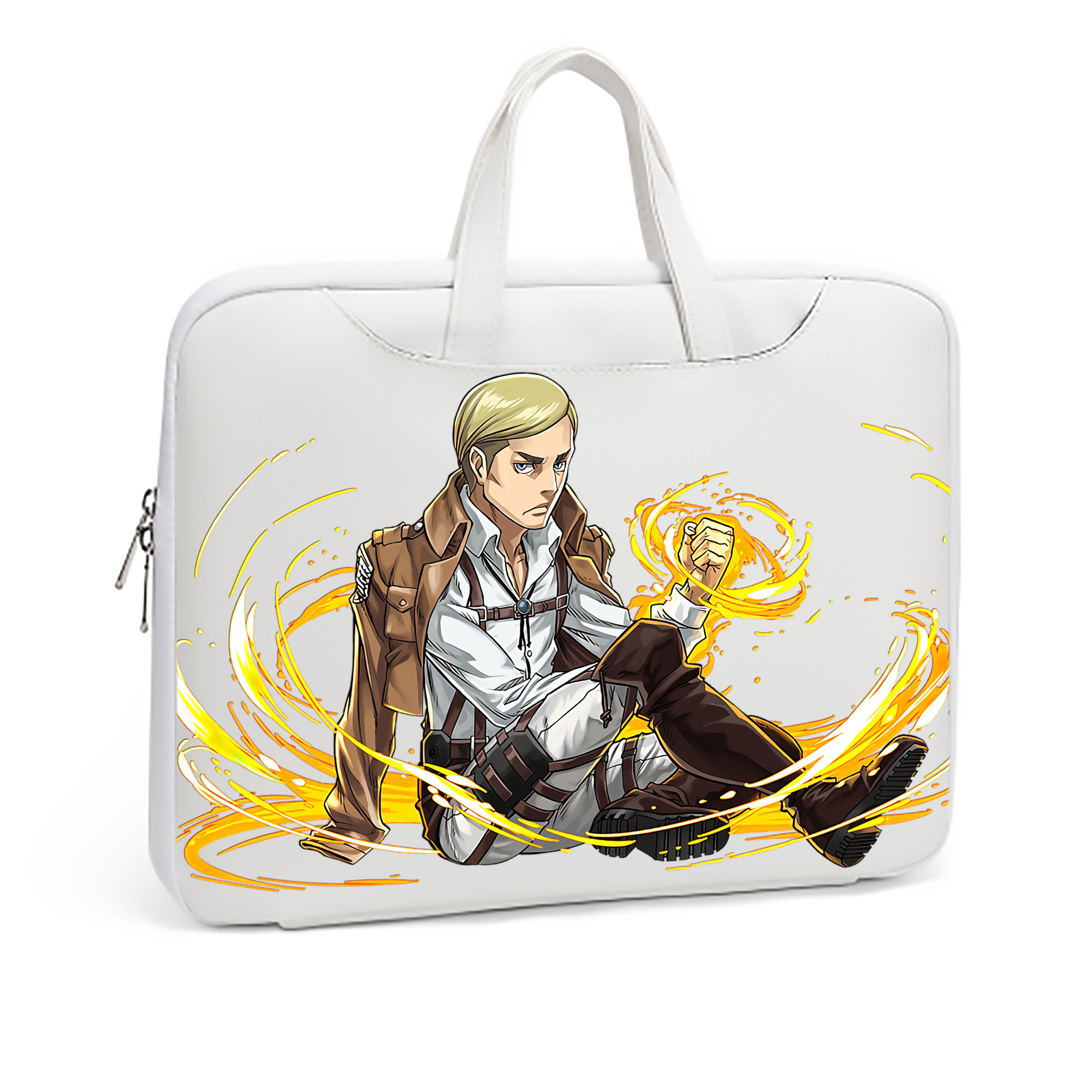 （画像用） 進撃の巨人 エルヴィン・スミス Attack on Titan Erwin Smith レザーラップトップバッグ　ノートパソコンケース