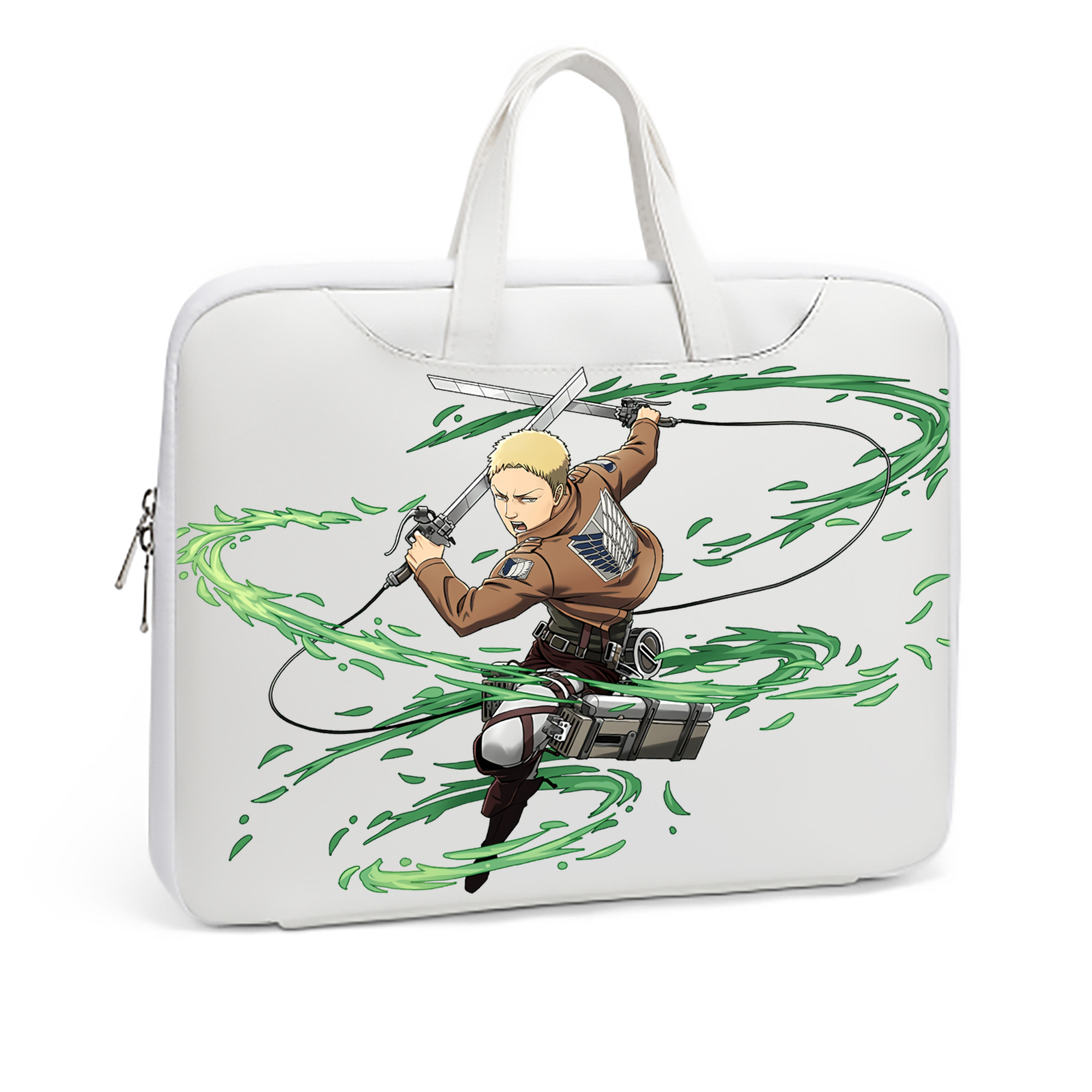 （画像用） 進撃の巨人 ライナー・ブラウン Attack on Titan Reiner Braun レザーラップトップバッグ　ノートパソコンケース