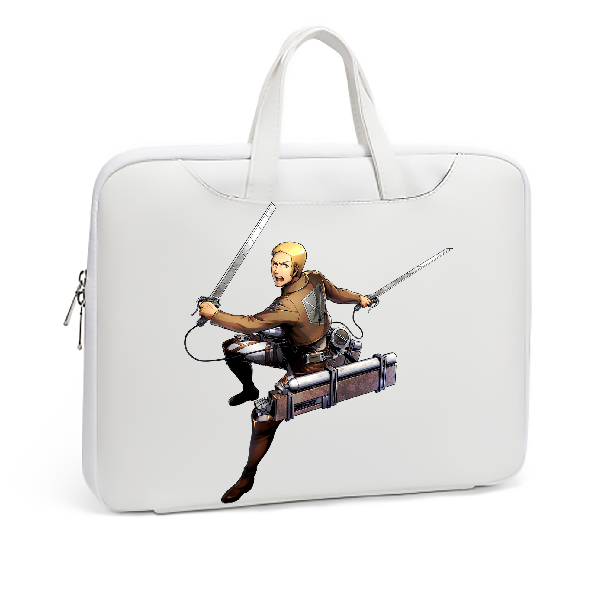 （画像用） 進撃の巨人 ライナー・ブラウン Attack on Titan Reiner Braun レザーラップトップバッグ　ノートパソコンケース