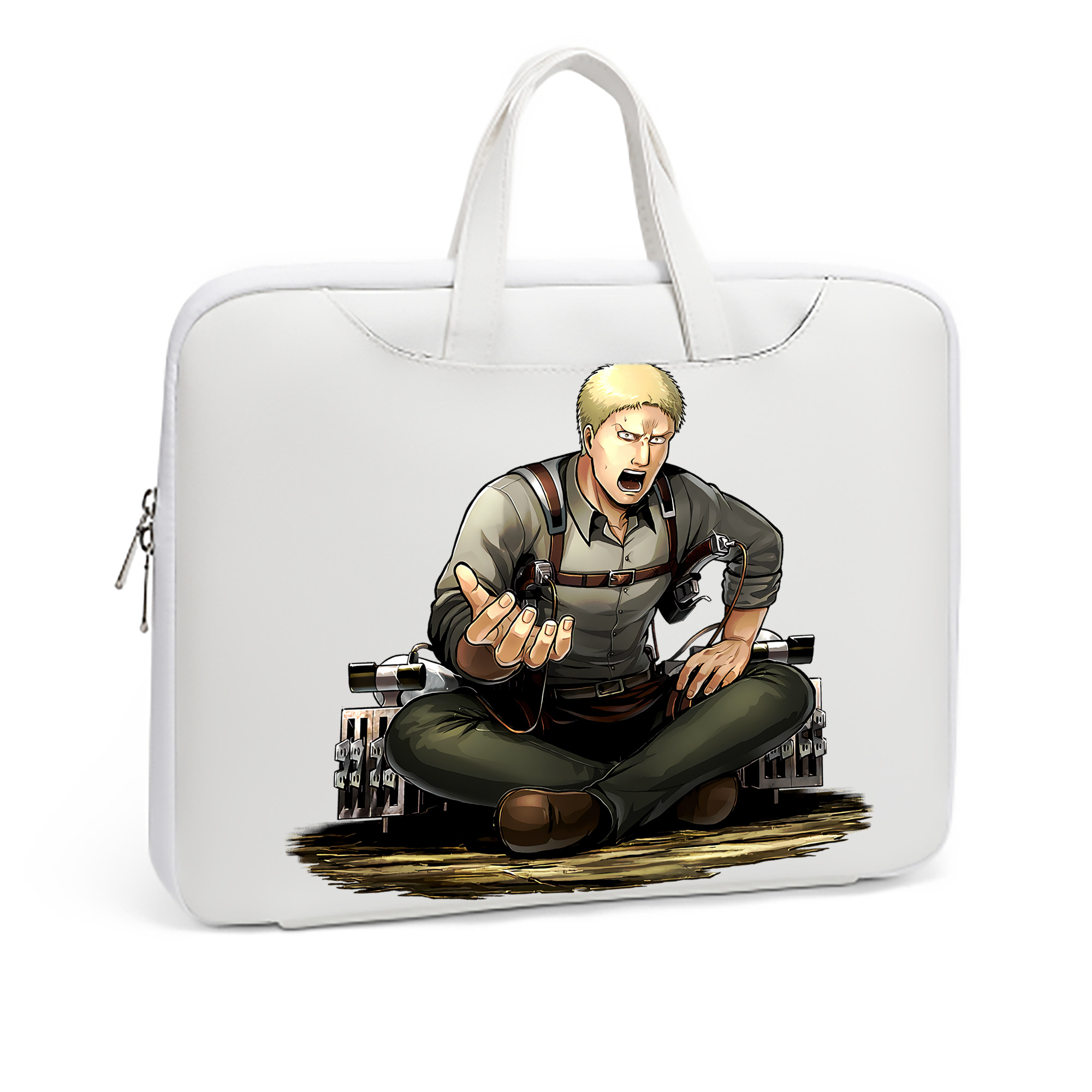（画像用） 進撃の巨人 ライナー・ブラウン Attack on Titan Reiner Braun レザーラップトップバッグ　ノートパソコンケース