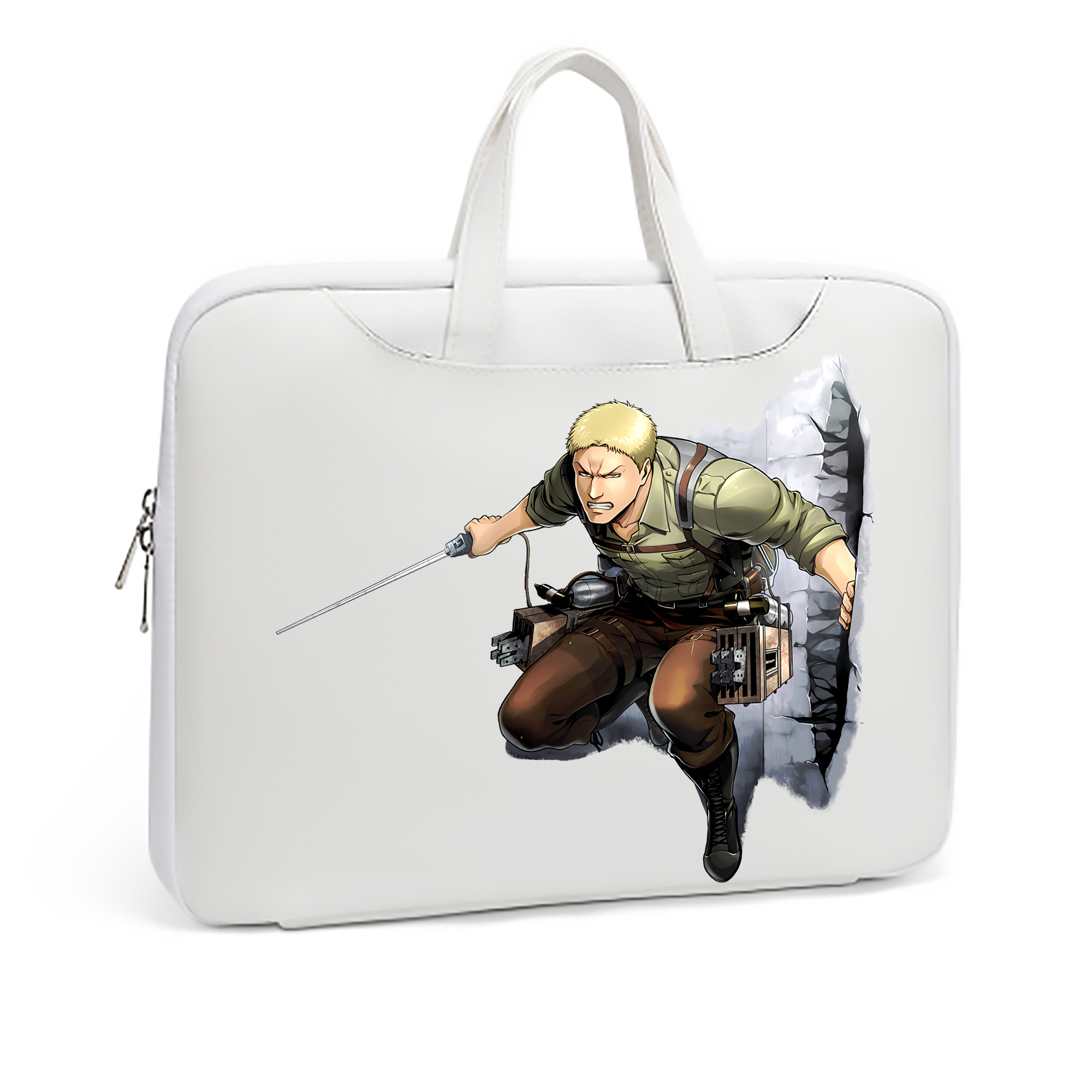 （画像用） 進撃の巨人 ライナー・ブラウン Attack on Titan Reiner Braun レザーラップトップバッグ　ノートパソコンケース