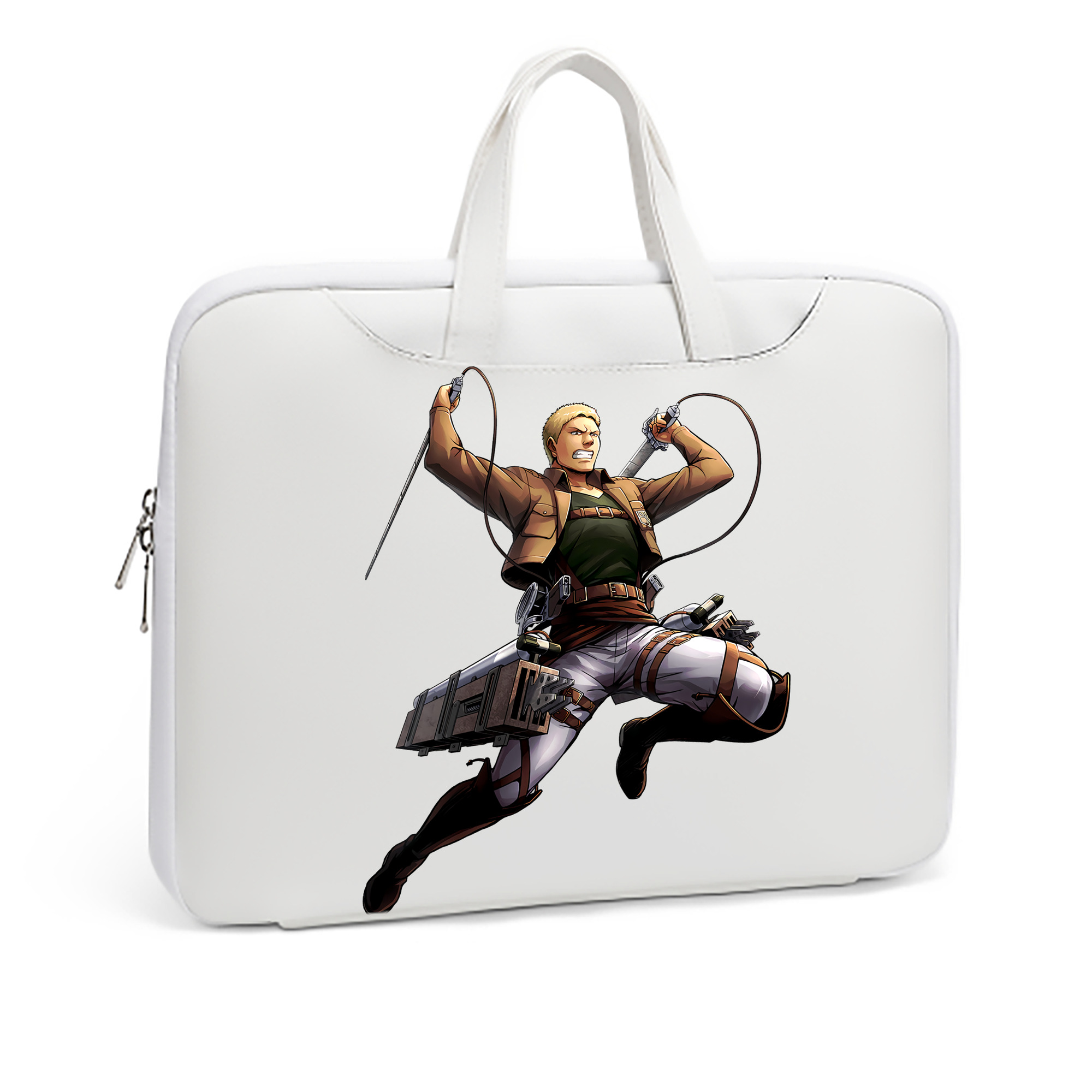（画像用） 進撃の巨人 ライナー・ブラウン Attack on Titan Reiner Braun レザーラップトップバッグ　ノートパソコンケース