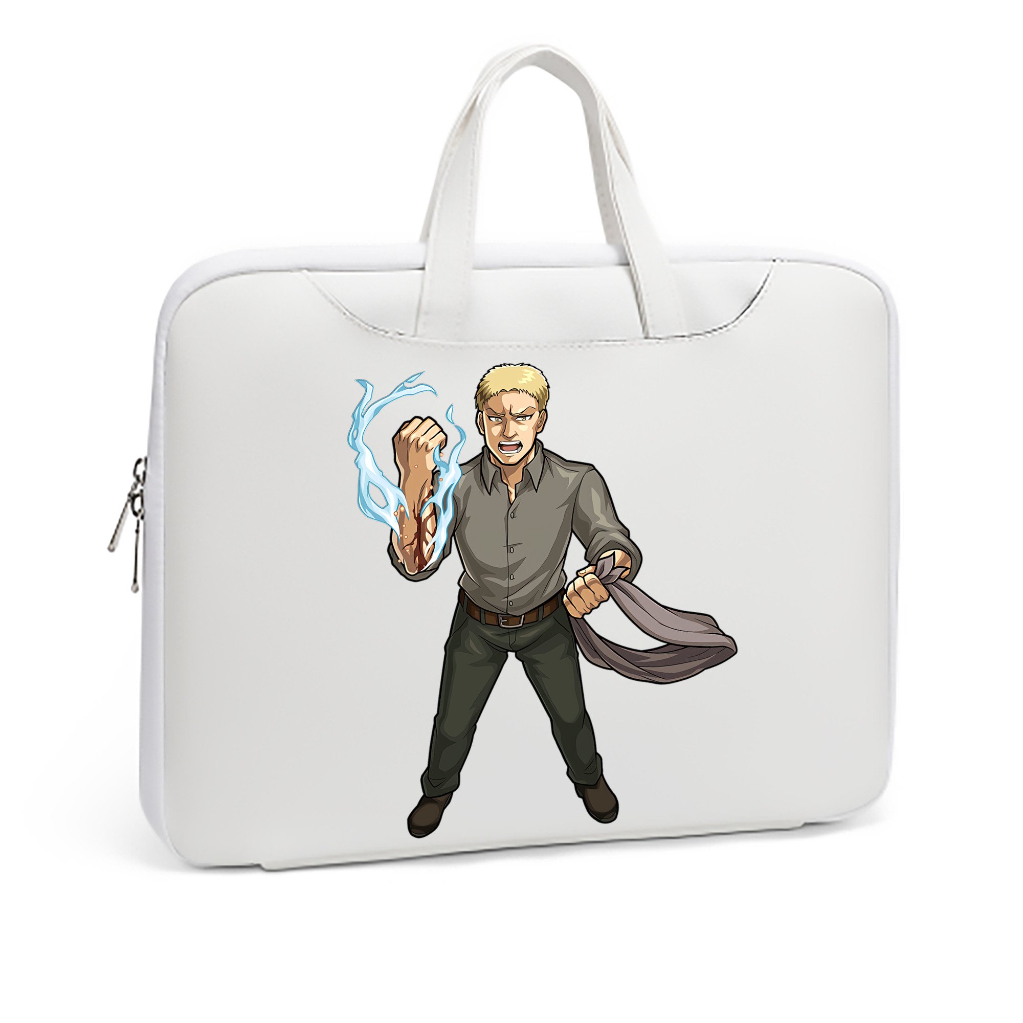 （画像用） 進撃の巨人 ライナー・ブラウン Attack on Titan Reiner Braun レザーラップトップバッグ　ノートパソコンケース