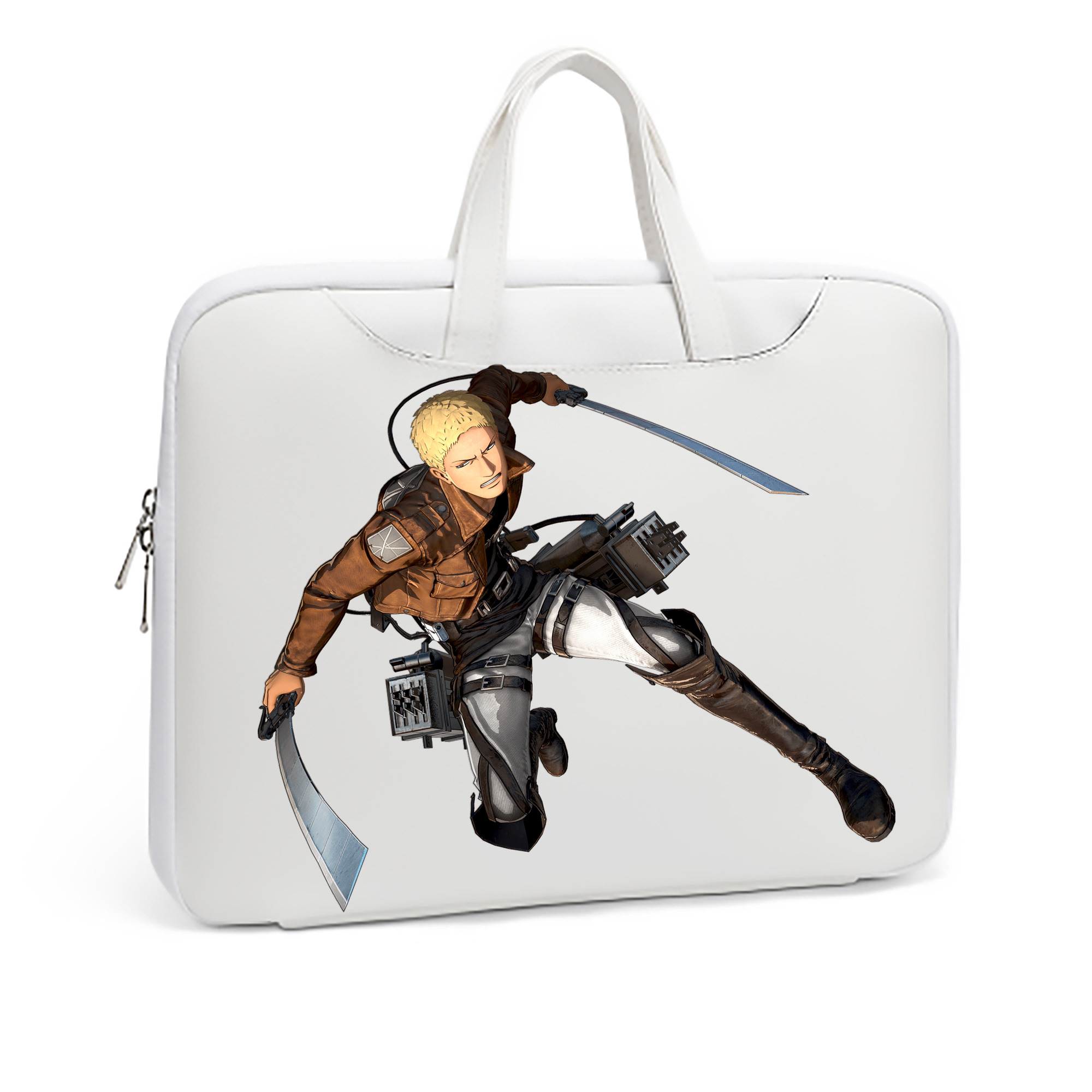 （画像用） 進撃の巨人 ライナー・ブラウン Attack on Titan Reiner Braun レザーラップトップバッグ　ノートパソコンケース