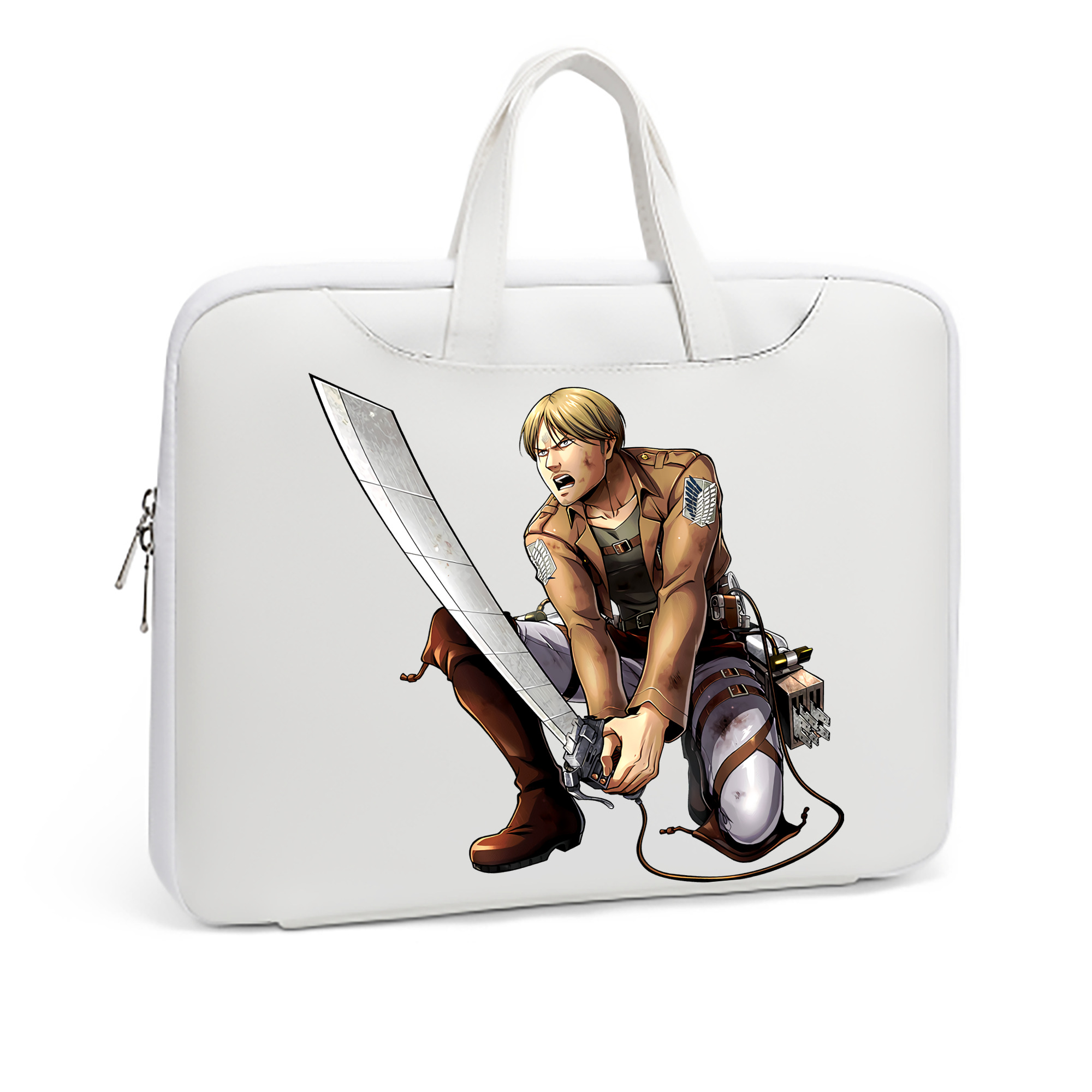 （画像用） 進撃の巨人 ミケ·ザカリアス Attack on Titan Mike Zakarius レザーラップトップバッグ　ノートパソコンケース