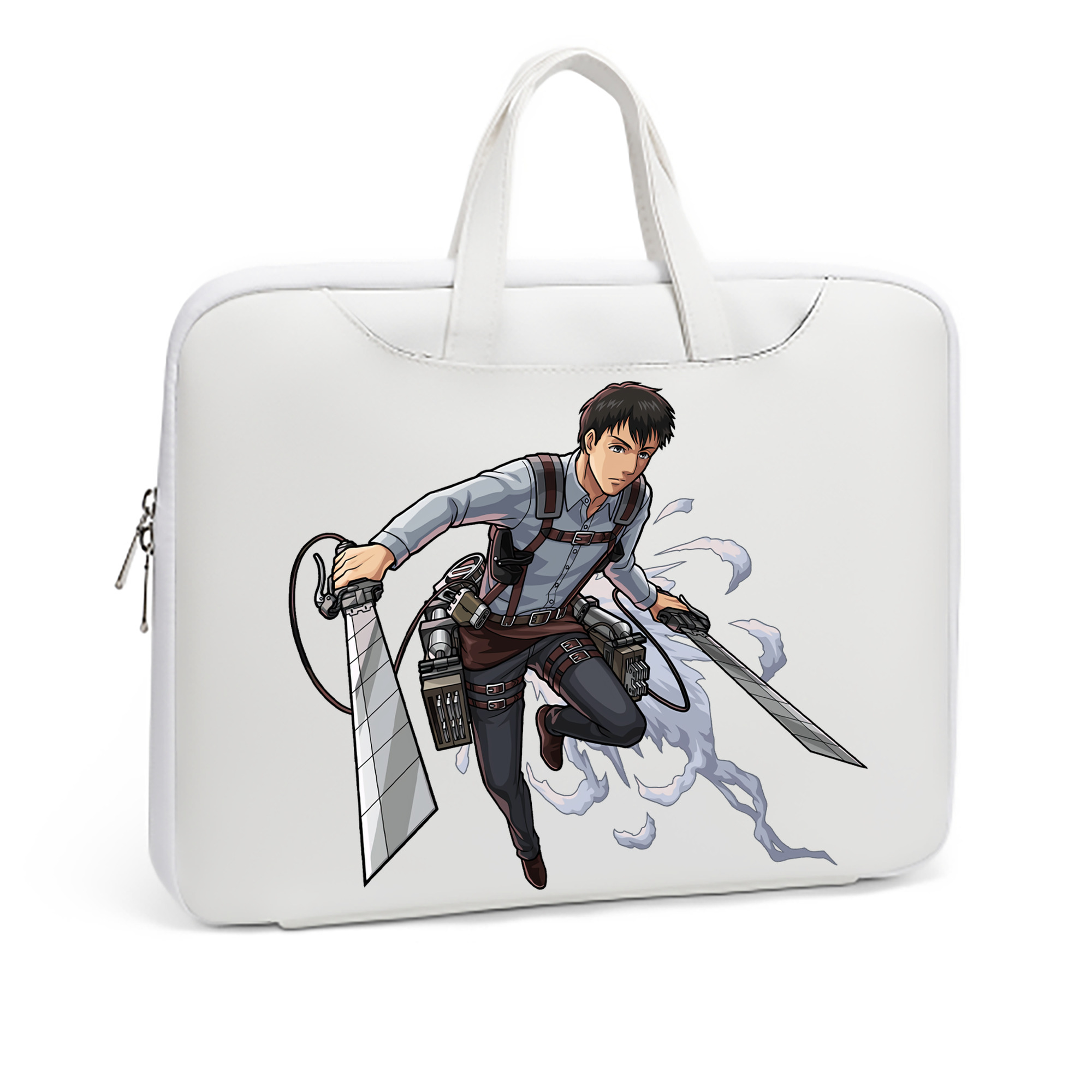 （画像用） 進撃の巨人 ベルトルト・フーバー Attack on Titan Bertholdt Hoover レザーラップトップバッグ　ノートパソコンケース