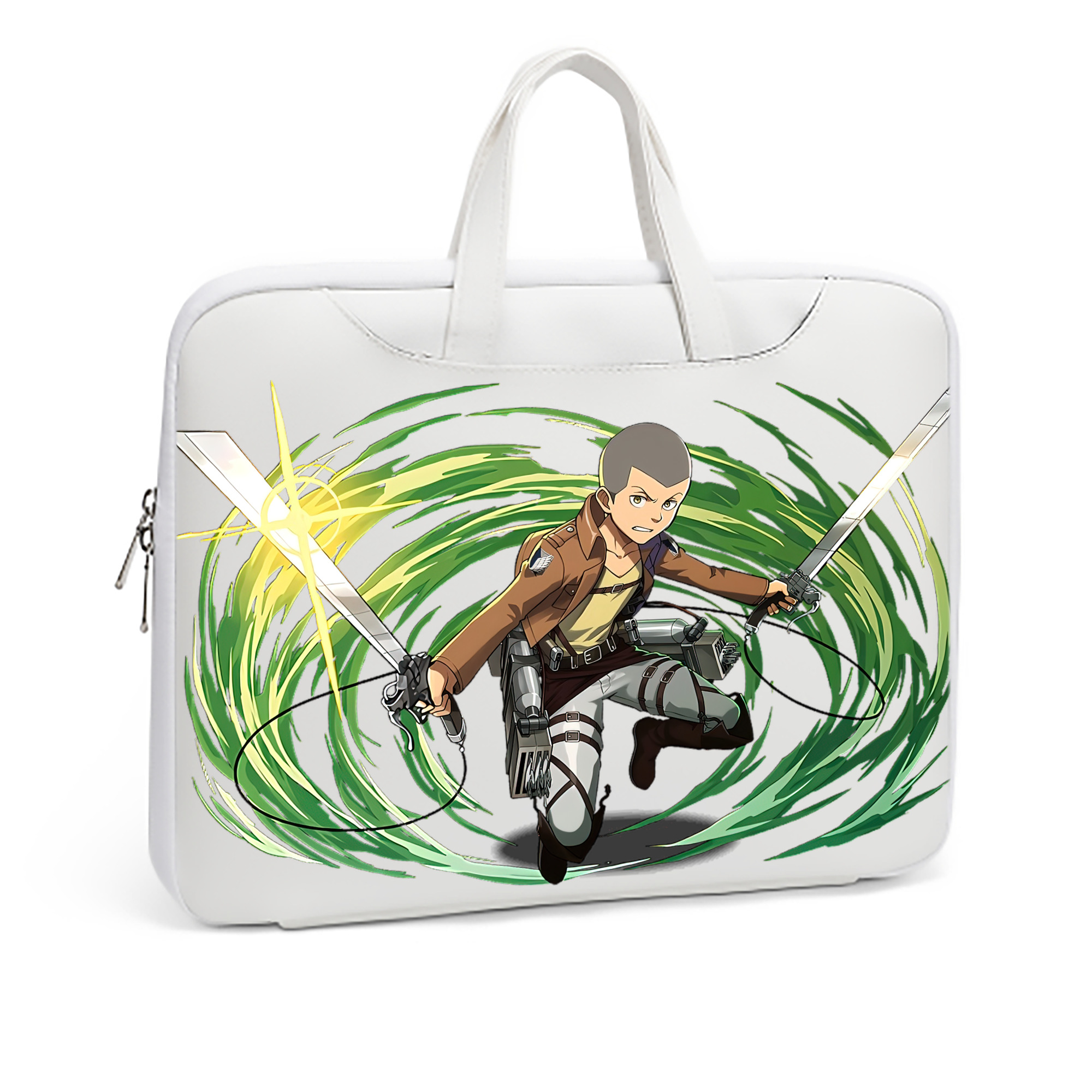 （画像用） 進撃の巨人 コニー·スプリンガー Attack on Titan Connie Springer レザーラップトップバッグ　ノートパソコンケース