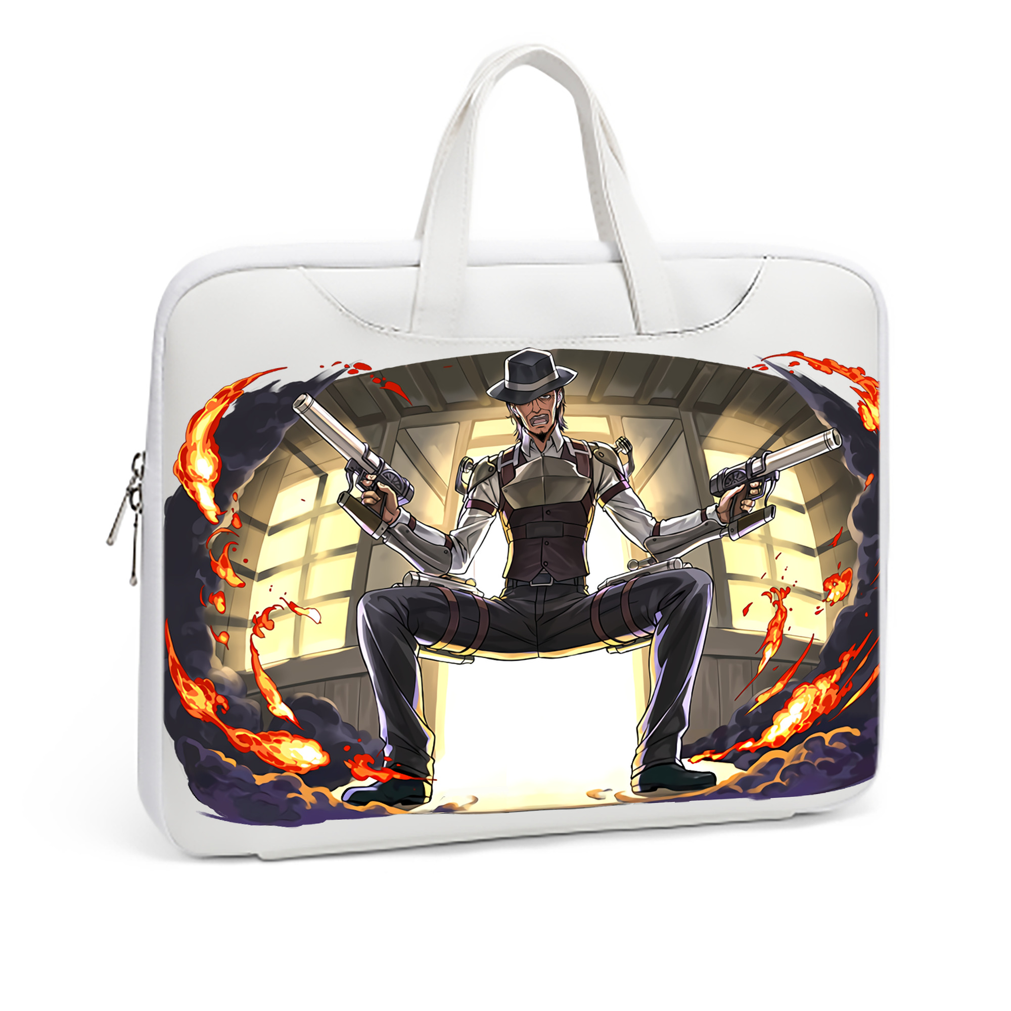 （画像用） 進撃の巨人 ケニー·アッカーマン Attack on Titan Kenny Ackerman レザーラップトップバッグ　ノートパソコンケース