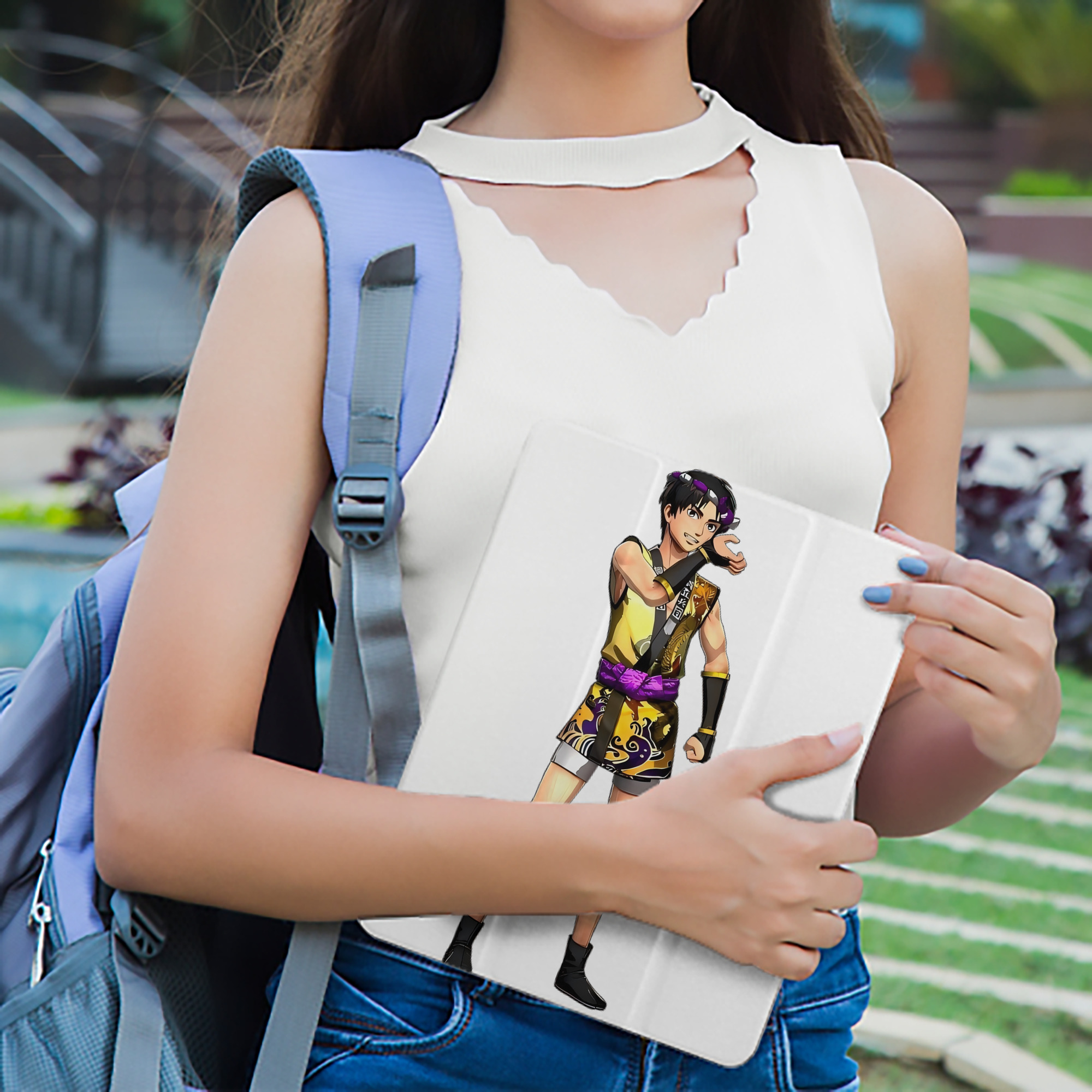 進撃の巨人 リヴァイ·アッカーマン Attack on Titan Levi Ackerman IPad ケース ペン収納付き 三つ折りスタンド PUレザー×シリコン 対応機種9.5/10.5/10.9インチ