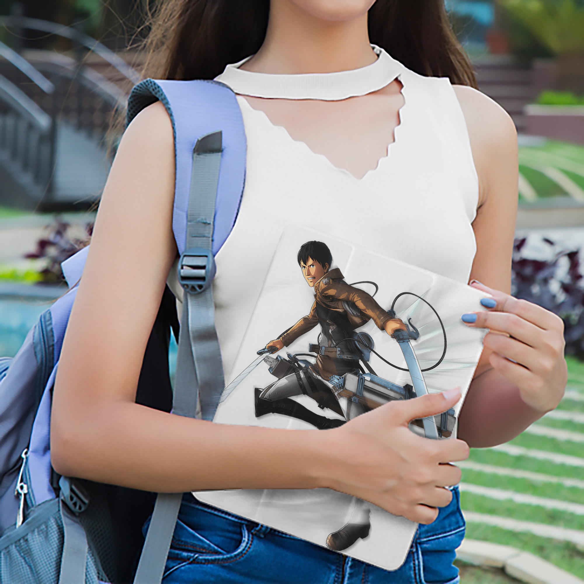 進撃の巨人 ベルトルト・フーバー Attack on Titan Bertholdt Hoover IPad ケース ペン収納付き 三つ折りスタンド PUレザー×シリコン 対応機種9.5/10.5/10.9インチ