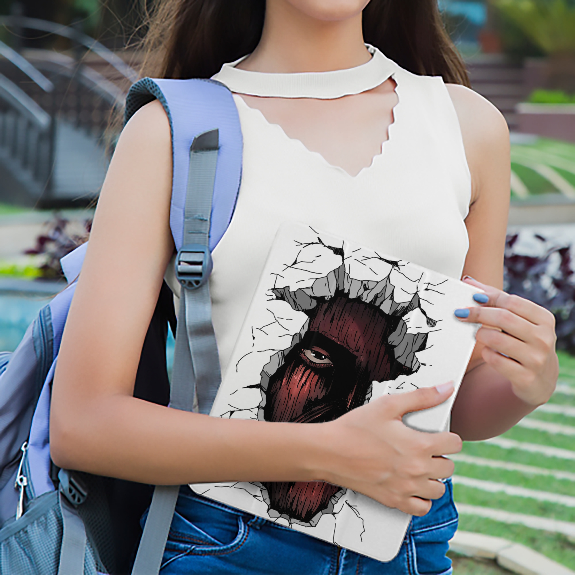 進撃の巨人 Attack on Titan IPad ケース ペン収納付き 三つ折りスタンド PUレザー×シリコン 対応機種9.5/10.5/10.9インチ