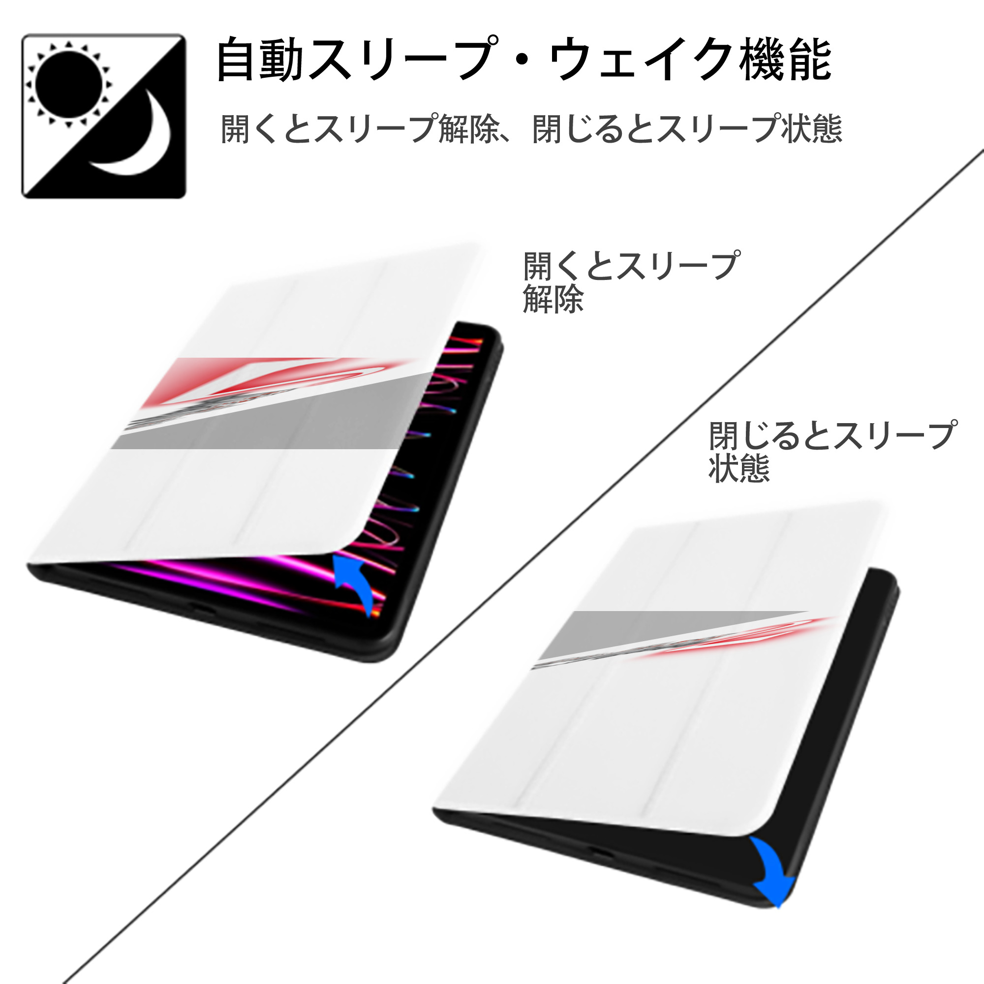 進撃の巨人 Attack on Titan IPad ケース ペン収納付き 三つ折りスタンド PUレザー×シリコン 対応機種9.5/10.5/10.9インチ