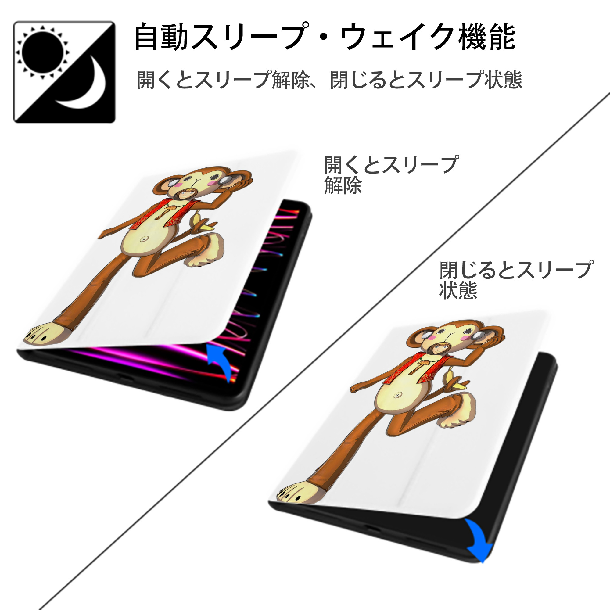 進撃の巨人 アルミン·アルレルト Attack on Titan Armin Arlert IPad ケース ペン収納付き 三つ折りスタンド PUレザー×シリコン 対応機種9.5/10.5/10.9インチ