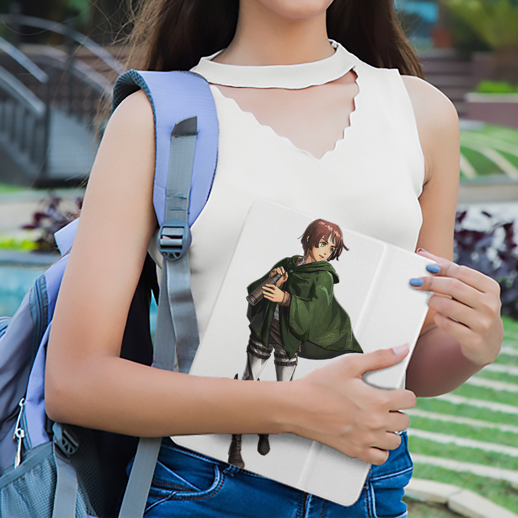 進撃の巨人 Attack on Titan IPad ケース ペン収納付き 三つ折りスタンド PUレザー×シリコン 対応機種9.5/10.5/10.9インチ