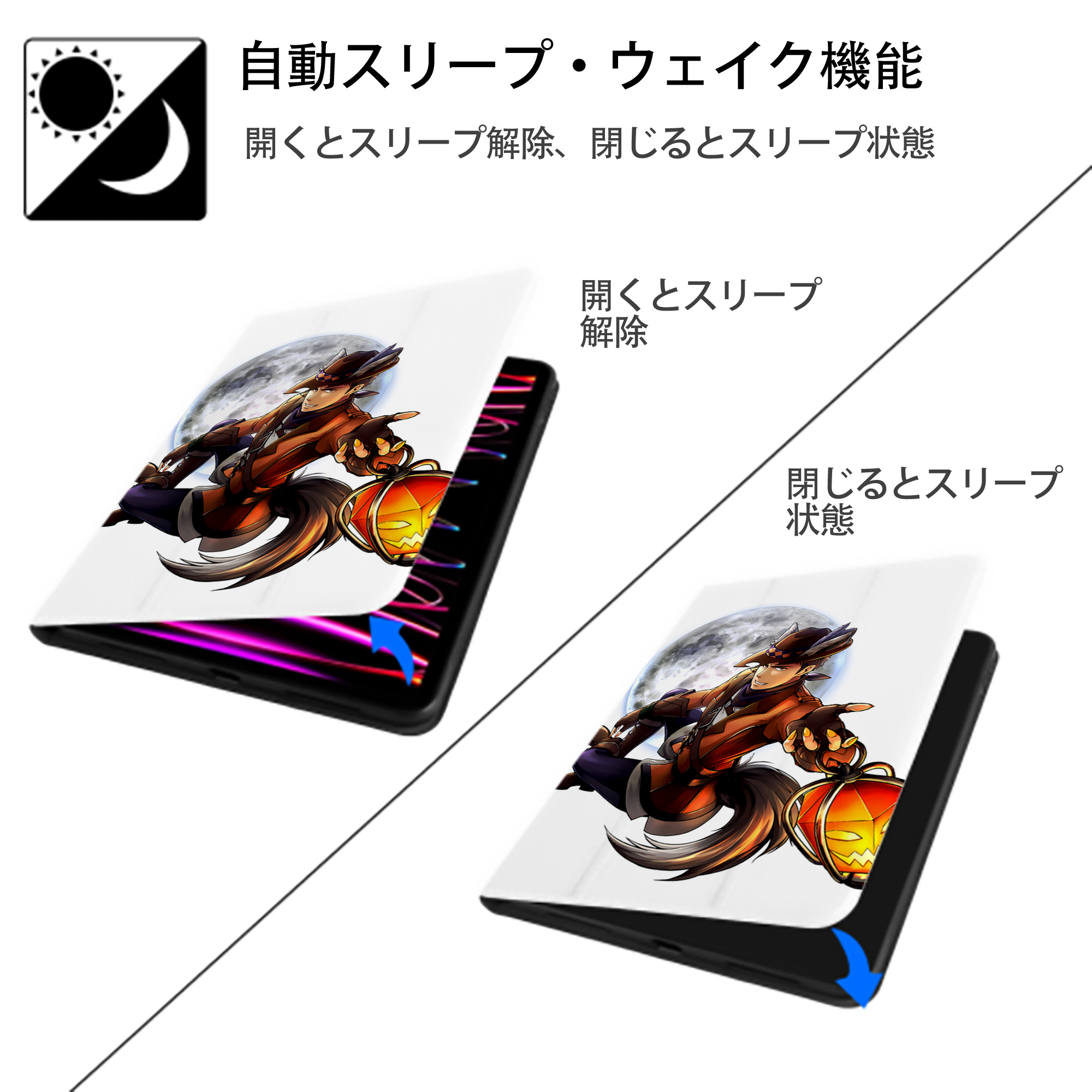 進撃の巨人 Attack on Titan IPad ケース ペン収納付き 三つ折りスタンド PUレザー×シリコン 対応機種9.5/10.5/10.9インチ