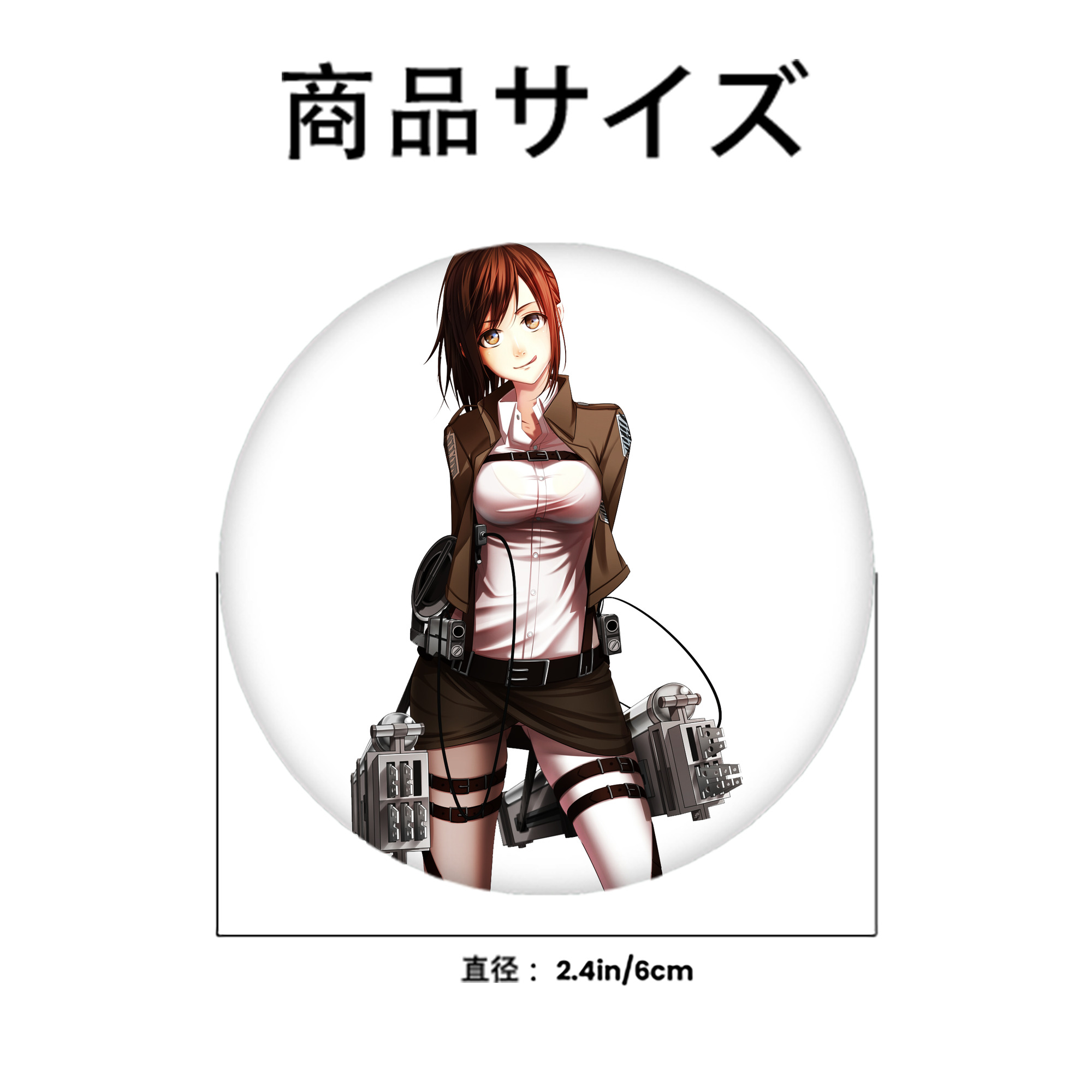 進撃の巨人 サシャ·ブラウス Attack on Titan Sasha Blaus 6cm 缶バッジ 複数セット