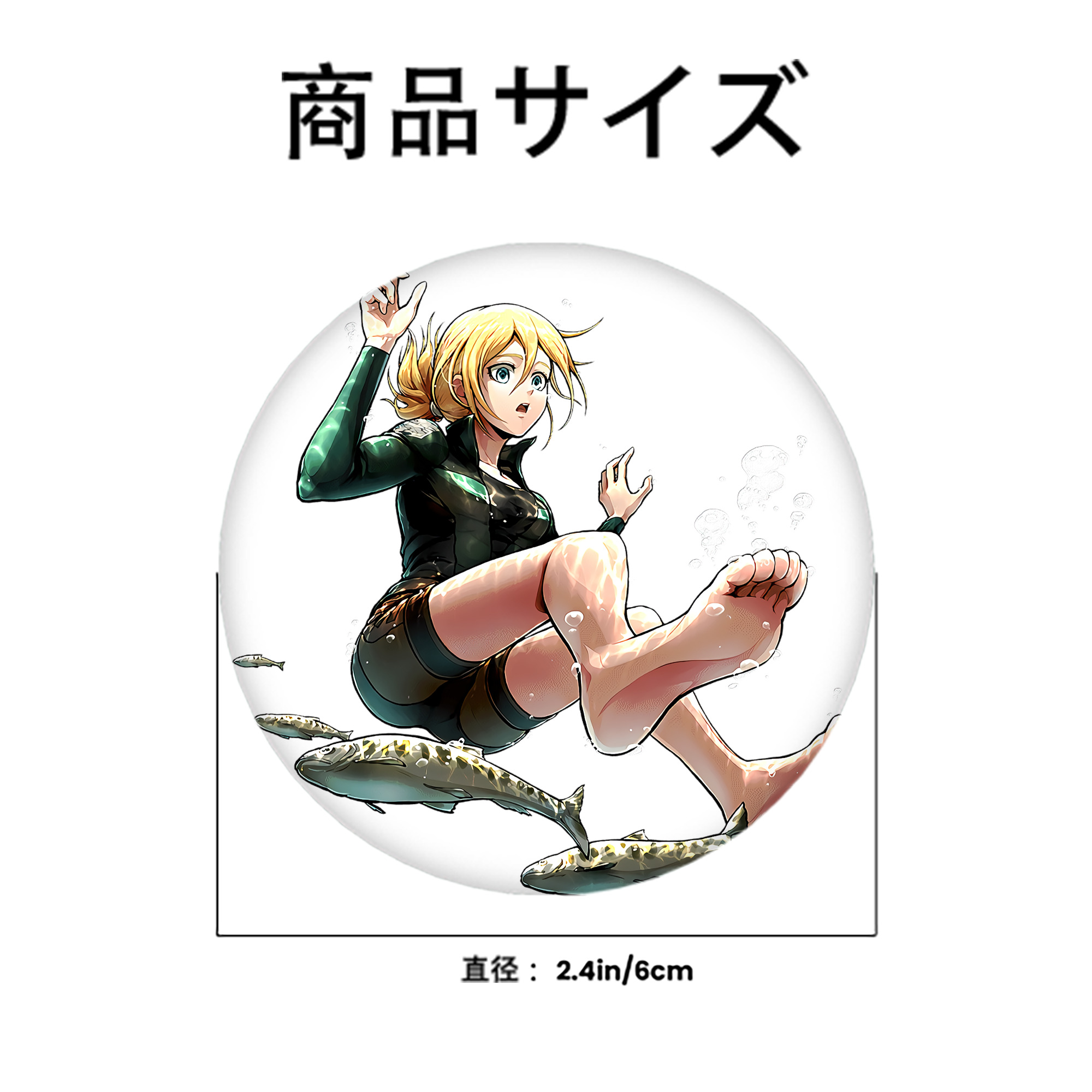 進撃の巨人 クリスタ·レンズ Attack on Titan Christa Lenz 6cm 缶バッジ 複数セット