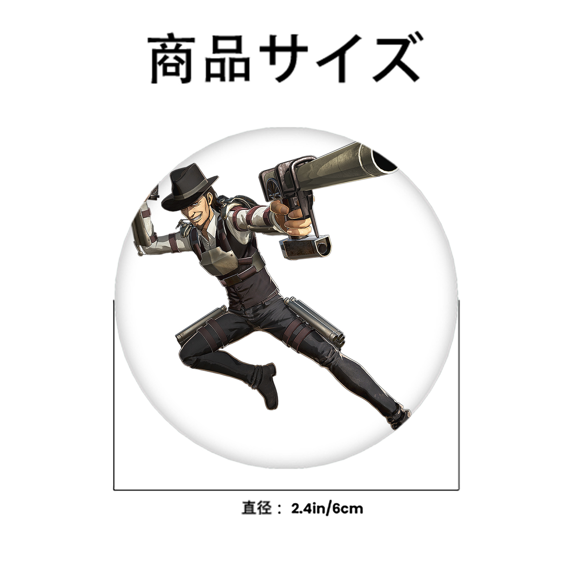 進撃の巨人 Attack on Titan 6cm 缶バッジ 複数セット