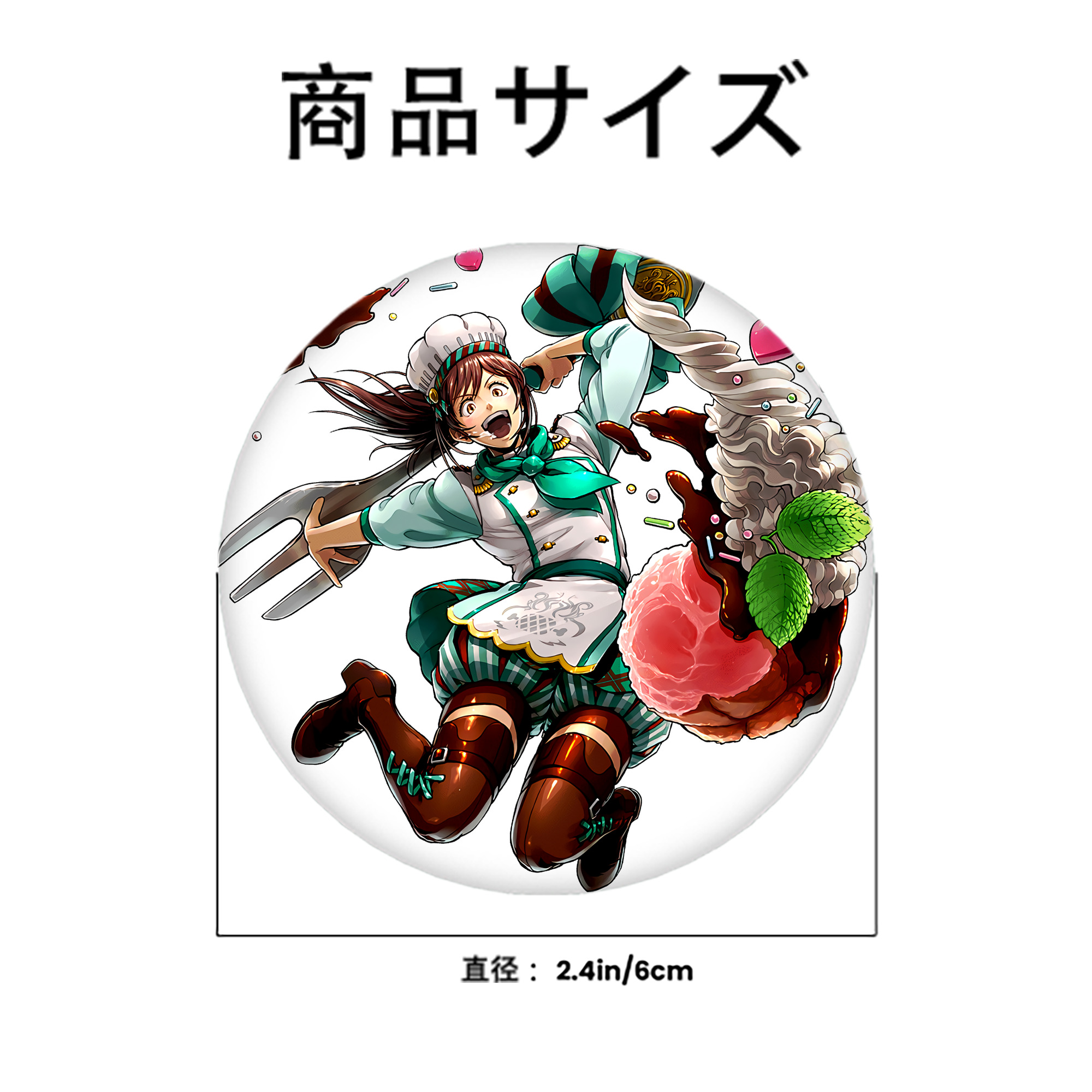 進撃の巨人 サシャ·ブラウス Attack on Titan Sasha Blaus 6cm 缶バッジ 複数セット