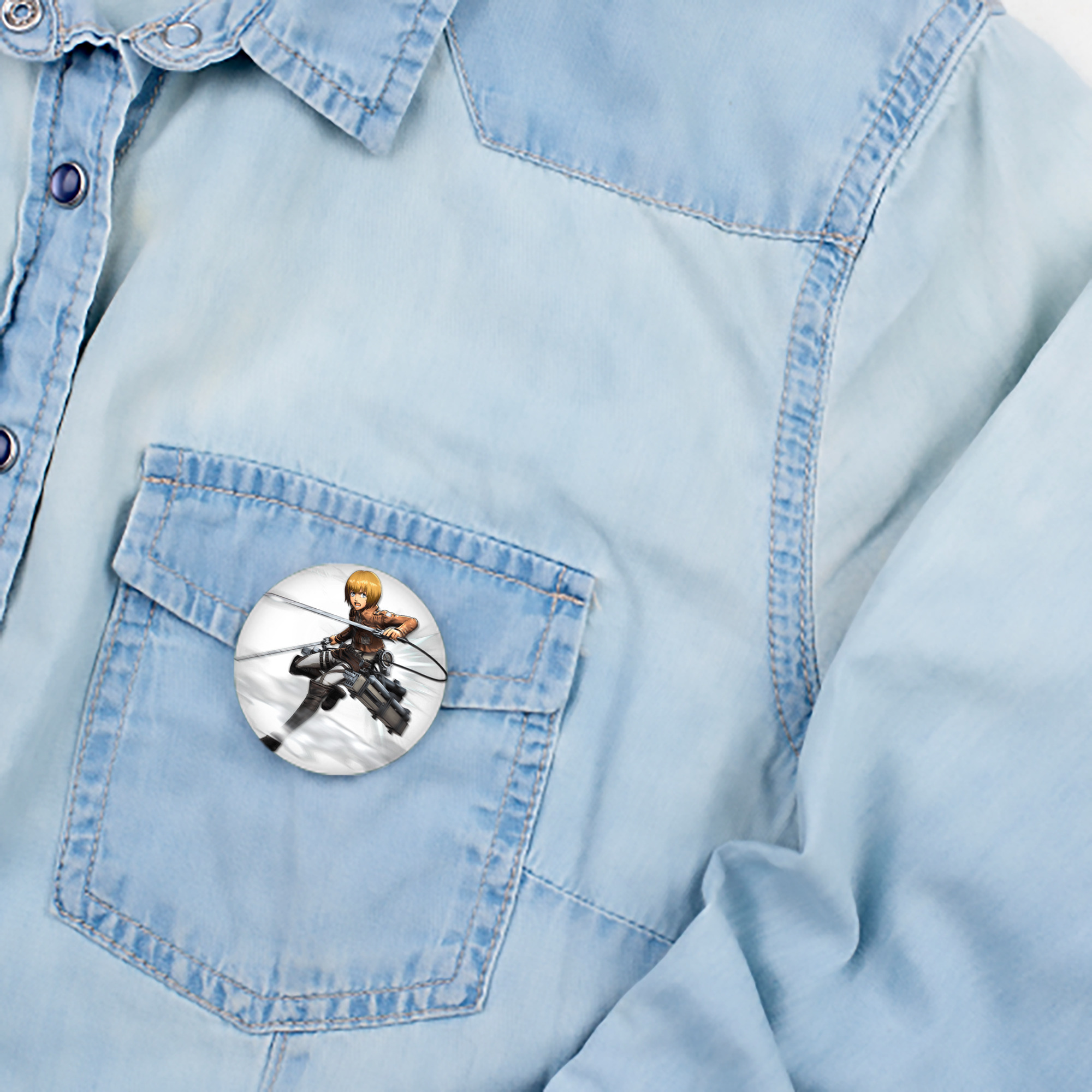 進撃の巨人 アルミン·アルレルト Attack on Titan Armin Arlert 6cm 缶バッジ 複数セット