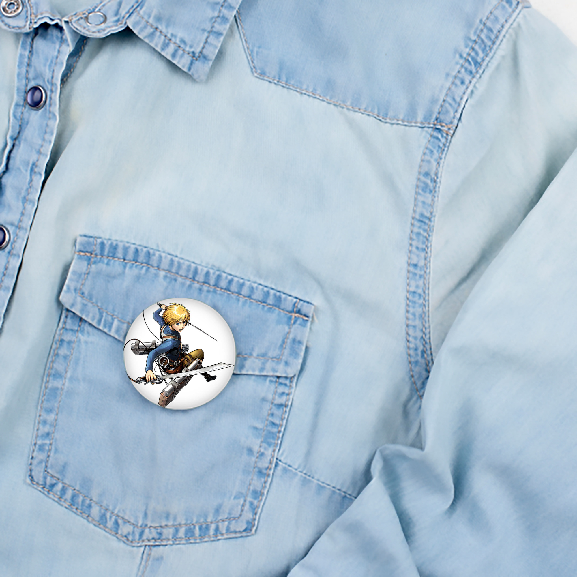 進撃の巨人 アルミン·アルレルト Attack on Titan Armin Arlert 6cm 缶バッジ 複数セット