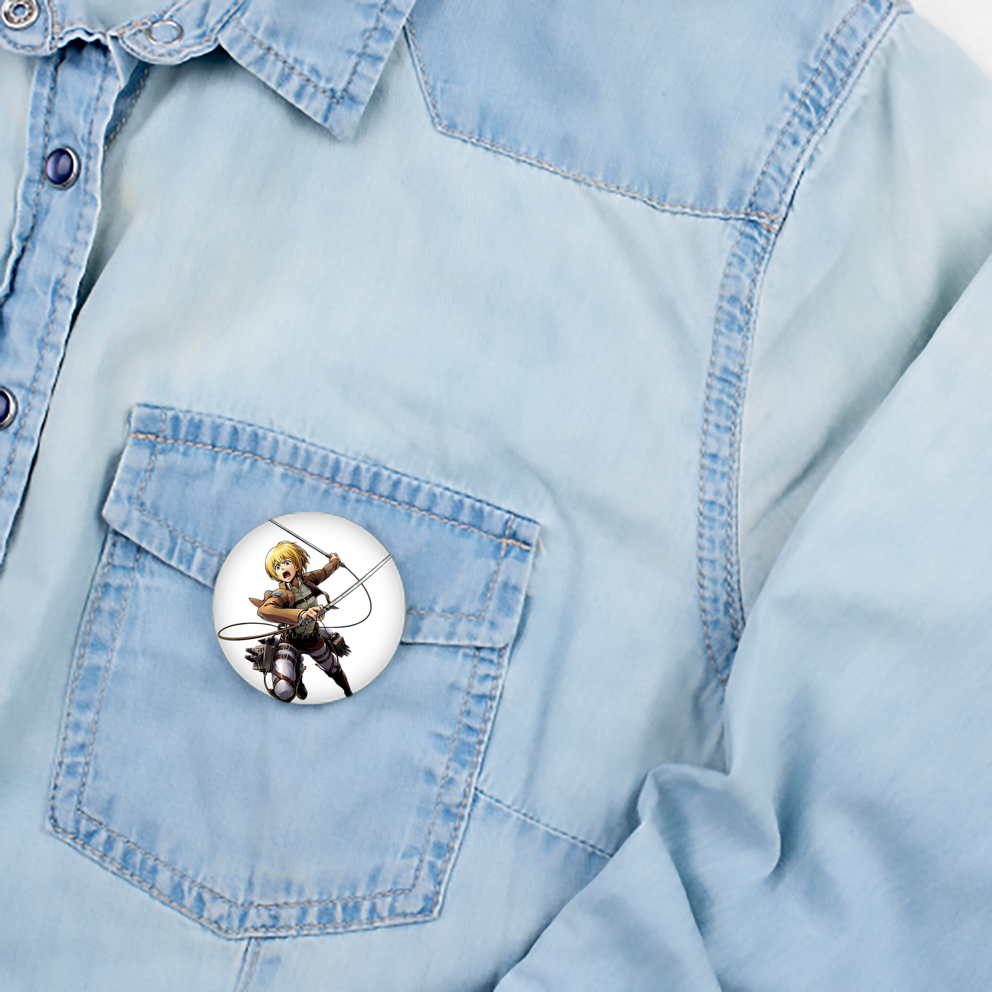 進撃の巨人 アルミン·アルレルト Attack on Titan Armin Arlert 6cm 缶バッジ 複数セット