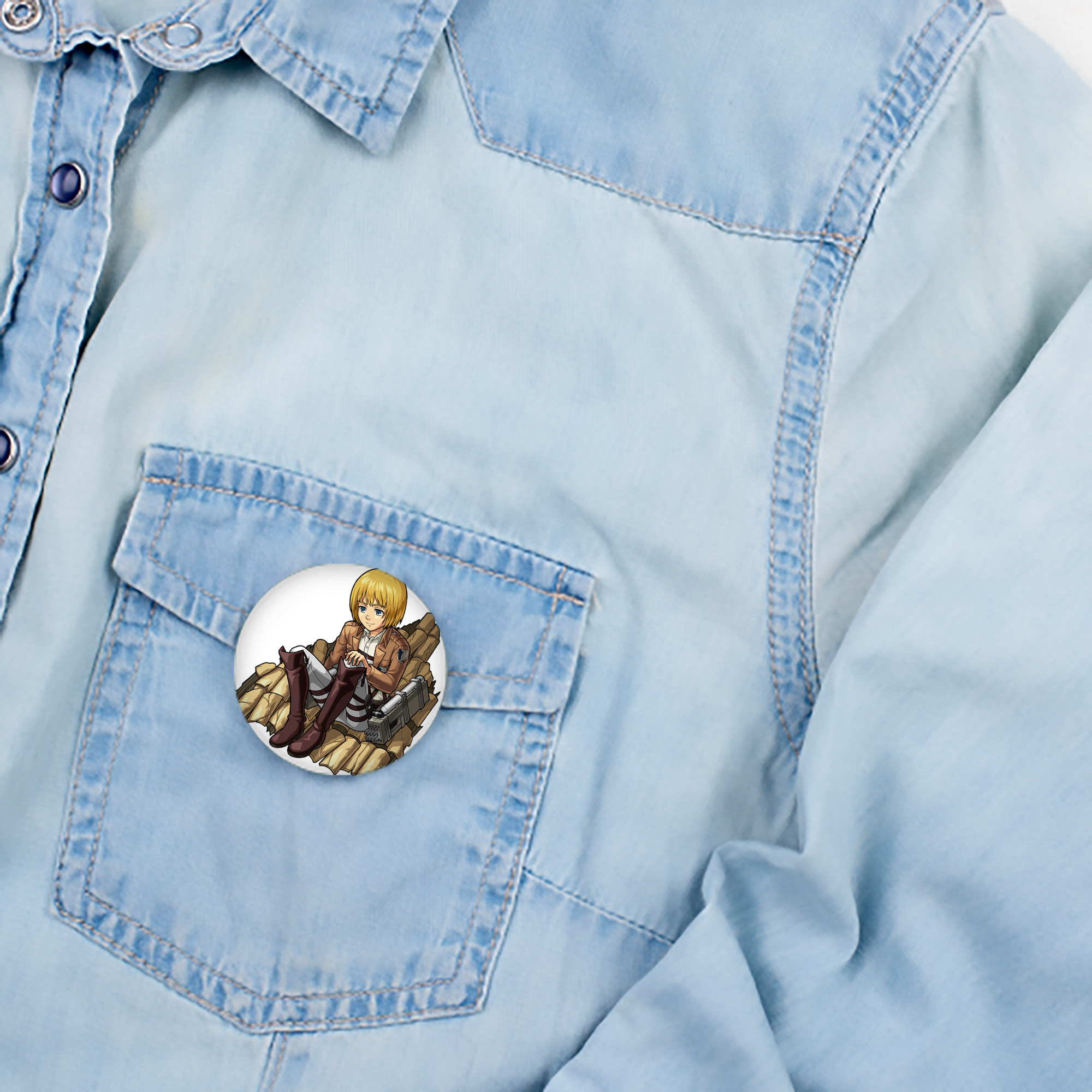 進撃の巨人 アルミン·アルレルト Attack on Titan Armin Arlert 6cm 缶バッジ 複数セット