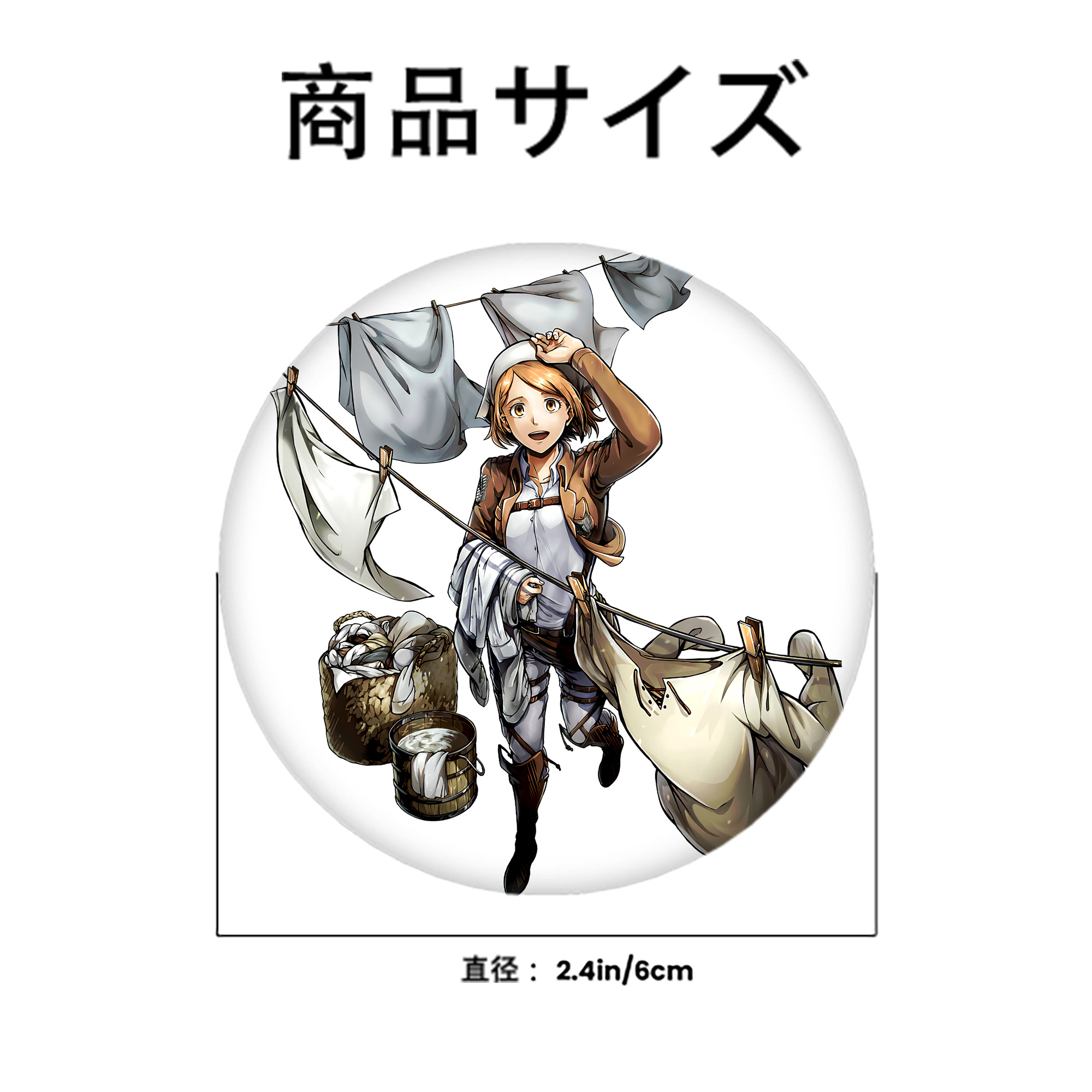 進撃の巨人 ペトラ·ラル Attack on Titan Petra Rall 6cm 缶バッジ 複数セット
