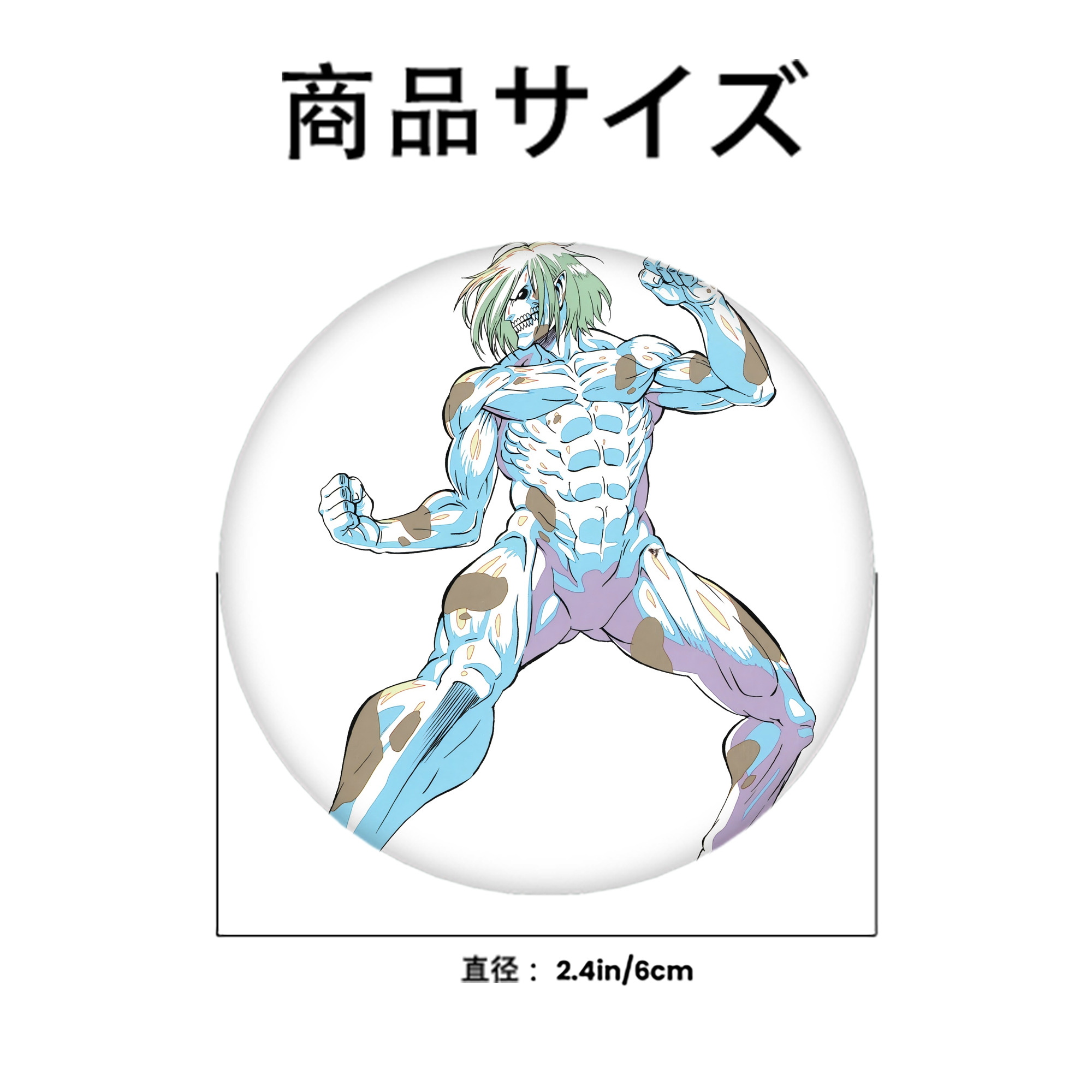 進撃の巨人 Attack on Titan 6cm 缶バッジ 複数セット