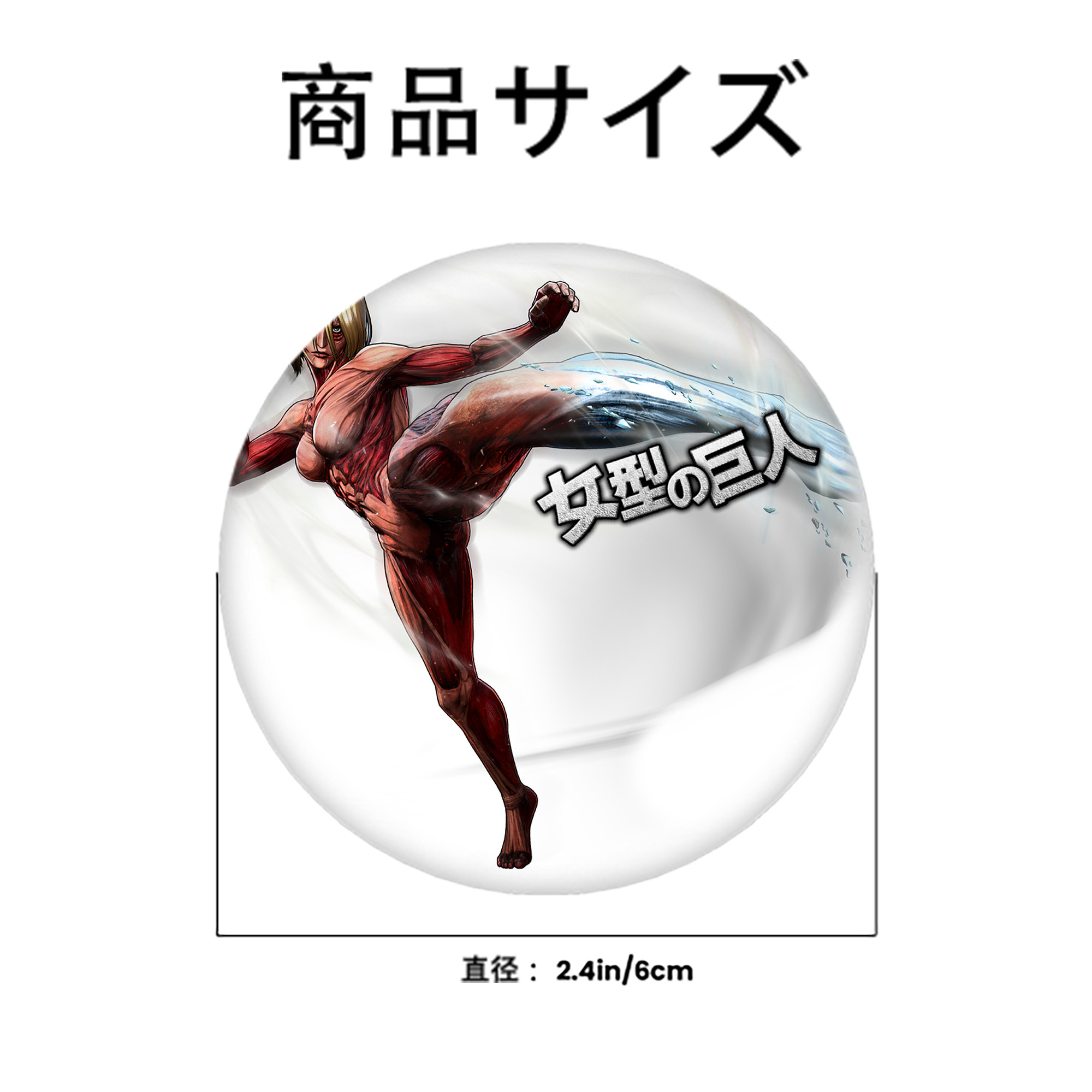 進撃の巨人 Attack on Titan 6cm 缶バッジ 複数セット