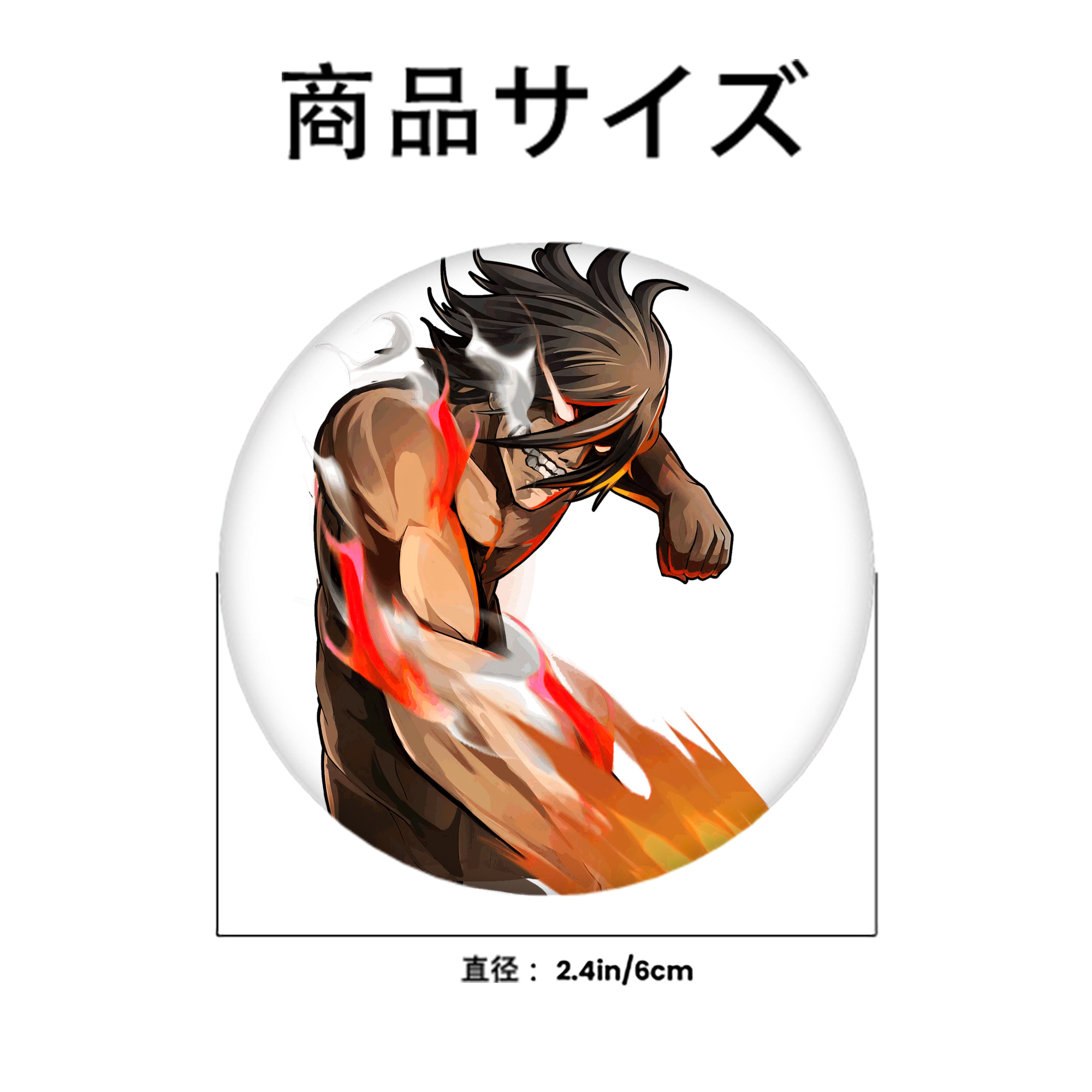 進撃の巨人 Attack on Titan 6cm 缶バッジ 複数セット
