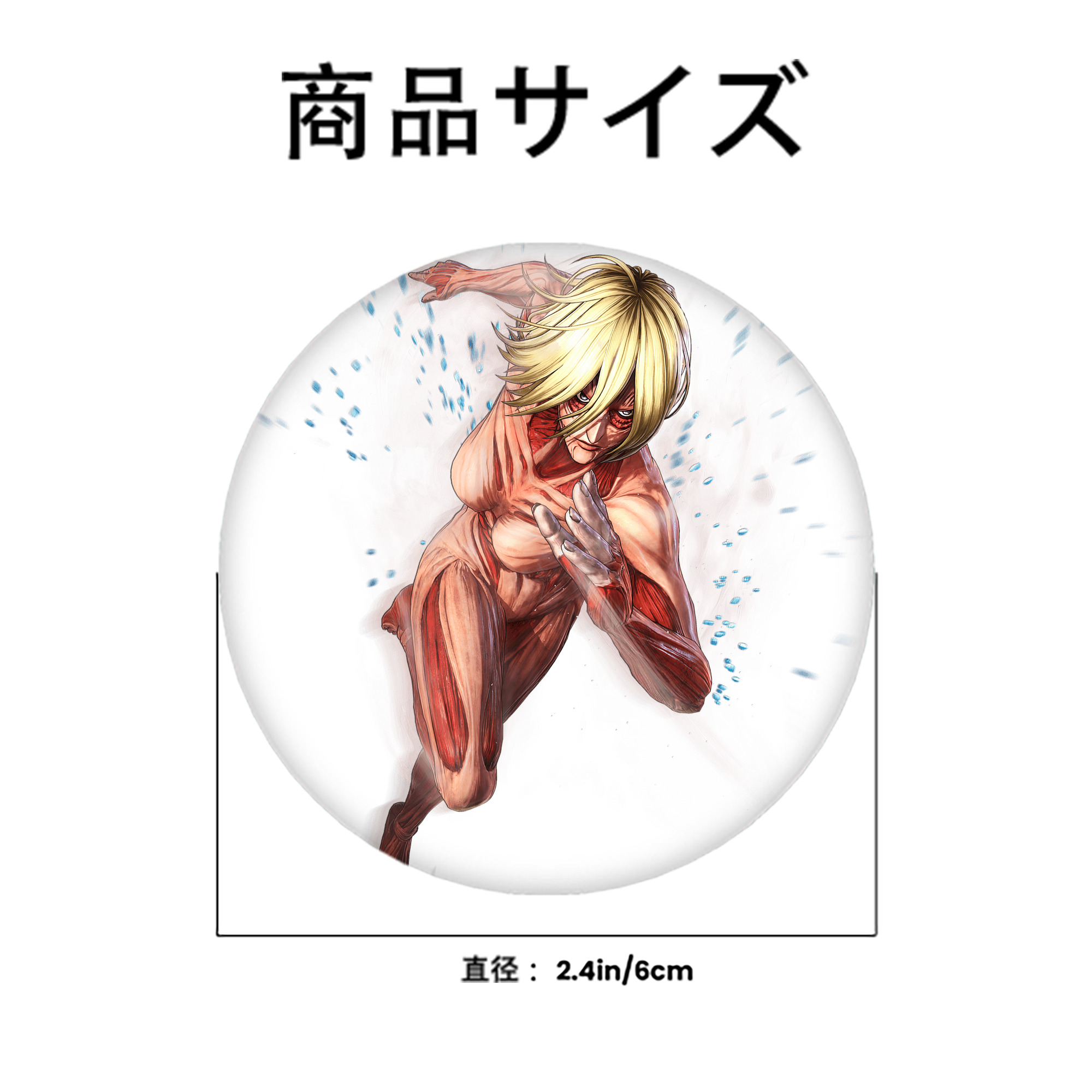進撃の巨人 Attack on Titan 6cm 缶バッジ 複数セット