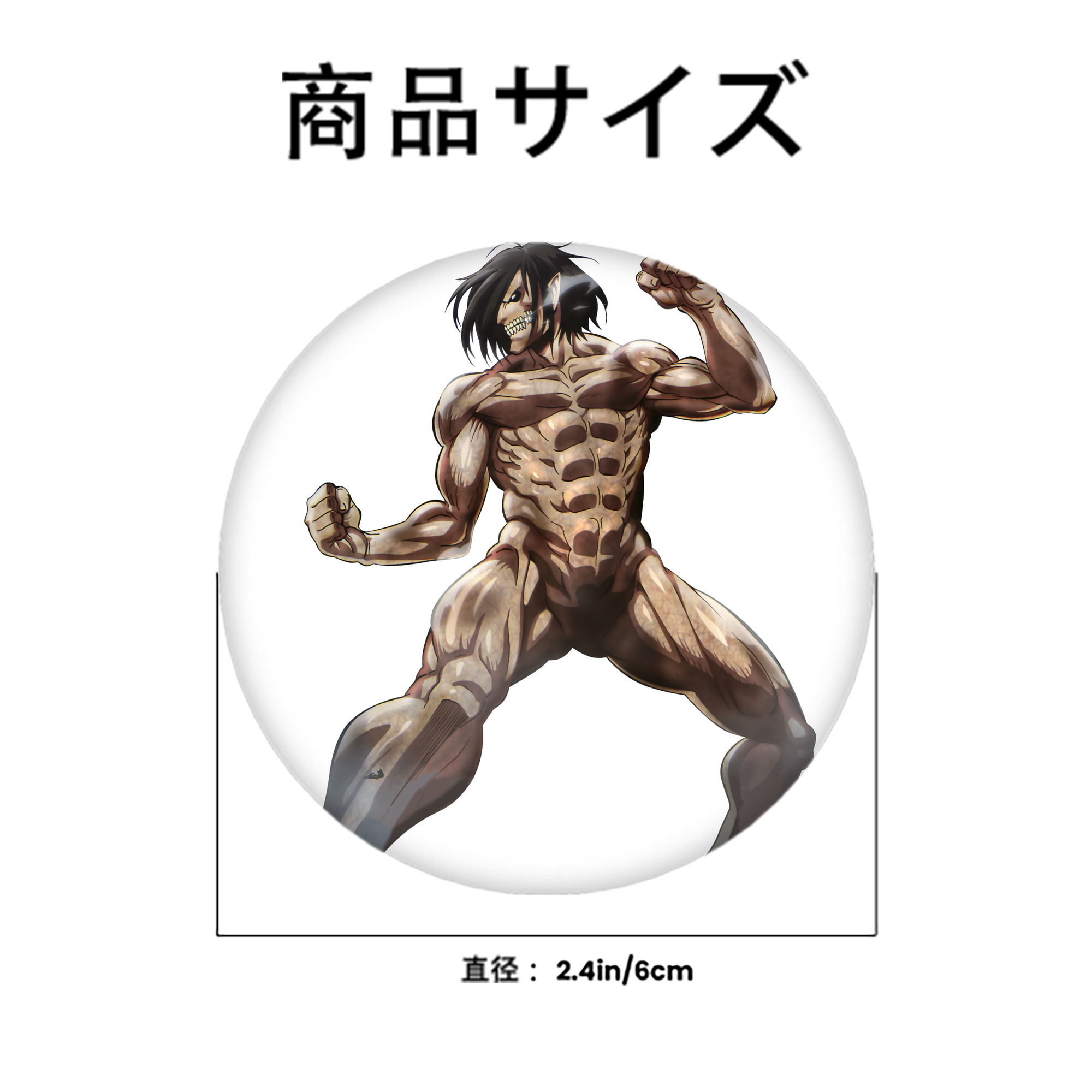 進撃の巨人 Attack on Titan 6cm 缶バッジ 複数セット