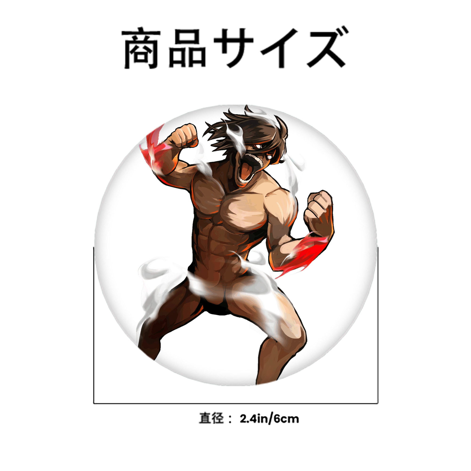進撃の巨人 Attack on Titan 6cm 缶バッジ 複数セット