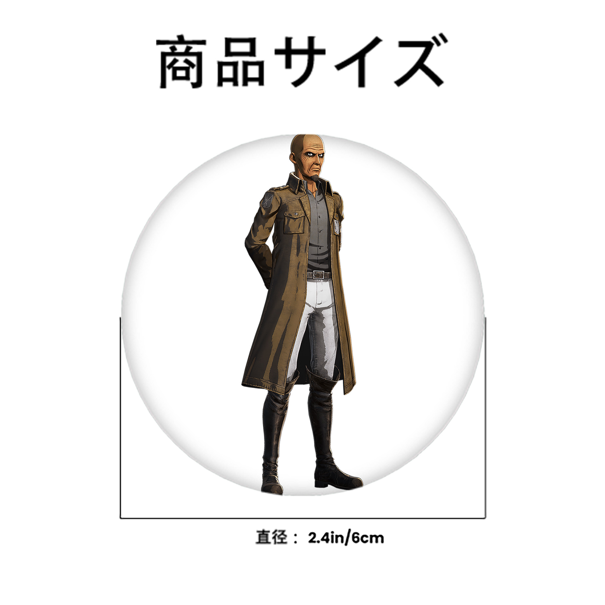 進撃の巨人 Attack on Titan 6cm 缶バッジ 複数セット