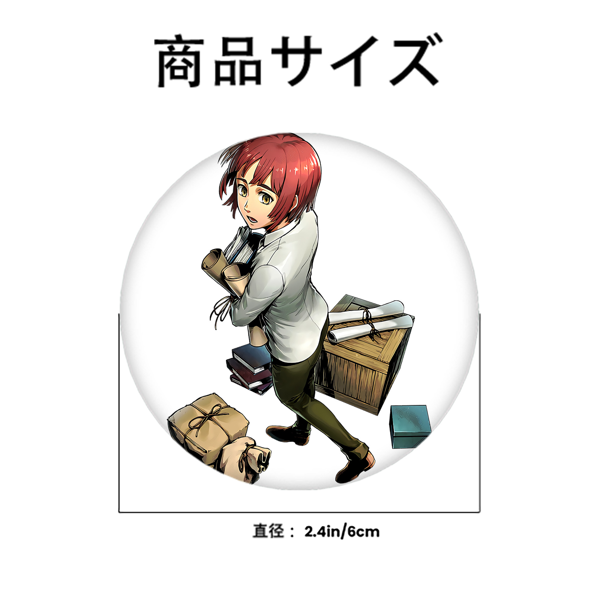 進撃の巨人 Attack on Titan 6cm 缶バッジ 複数セット