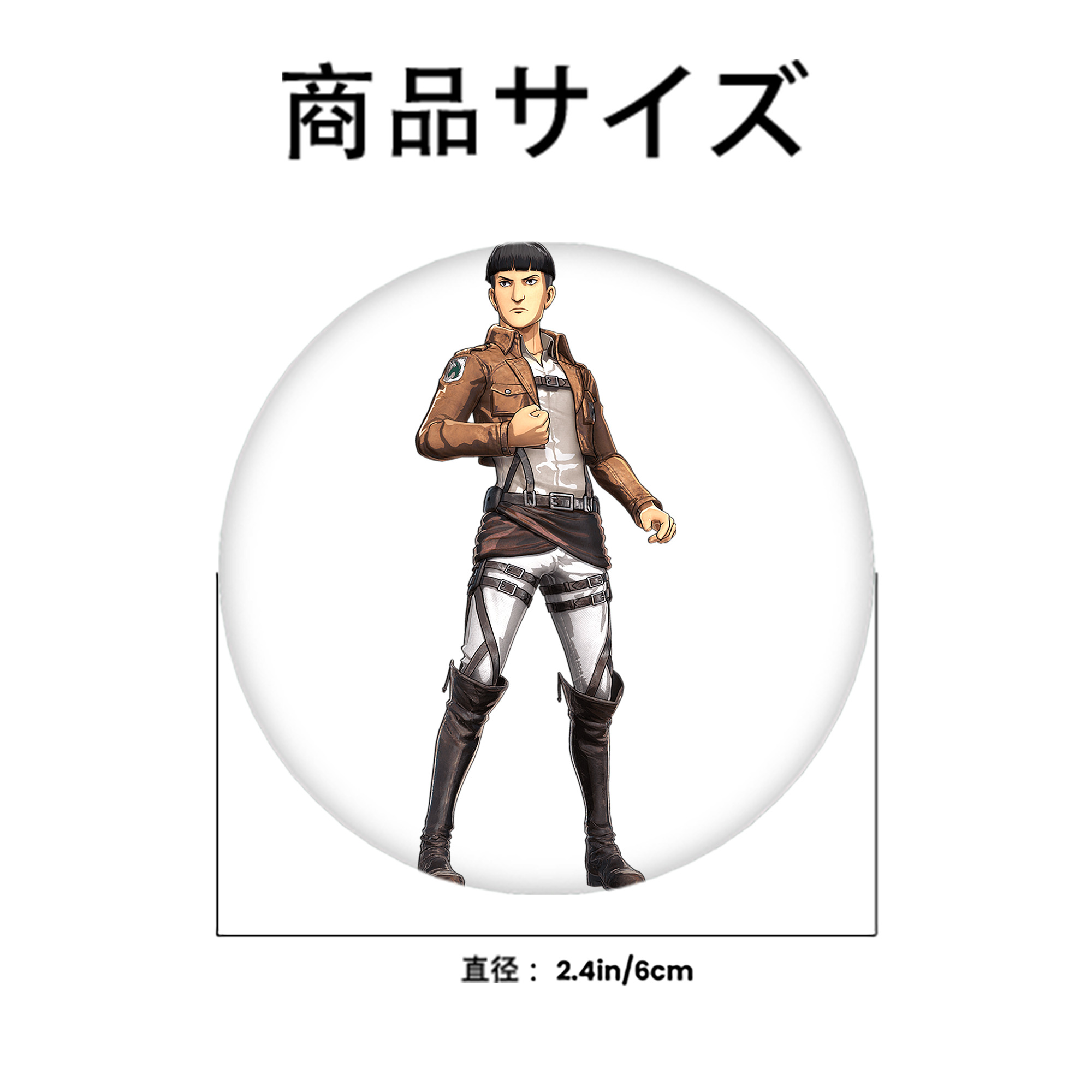 進撃の巨人 Attack on Titan 6cm 缶バッジ 複数セット