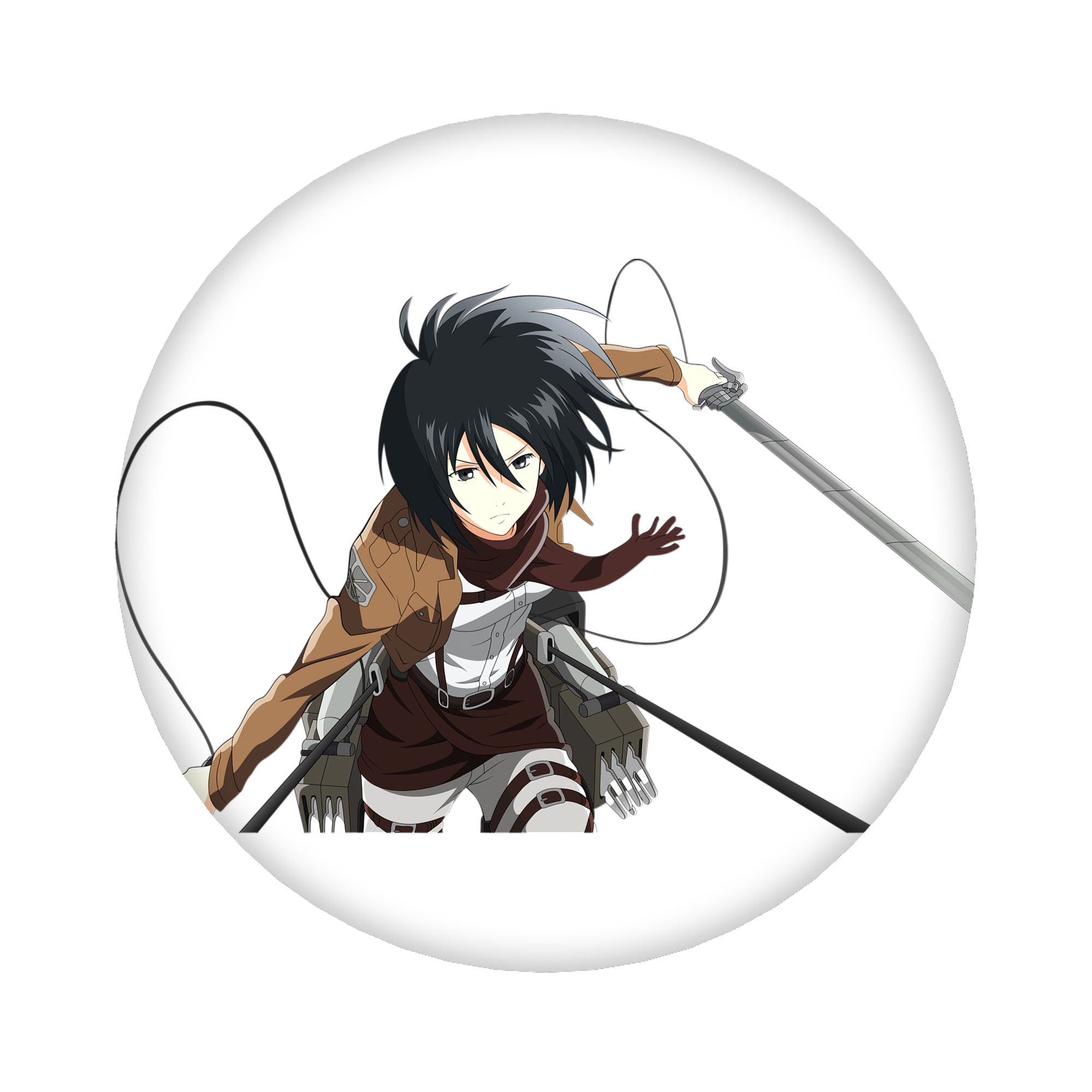 （画像用） 進撃の巨人 ミカサ·アッカーマン Attack on Titan Mikasa Ackerman 6cm 缶バッジ 複数セット