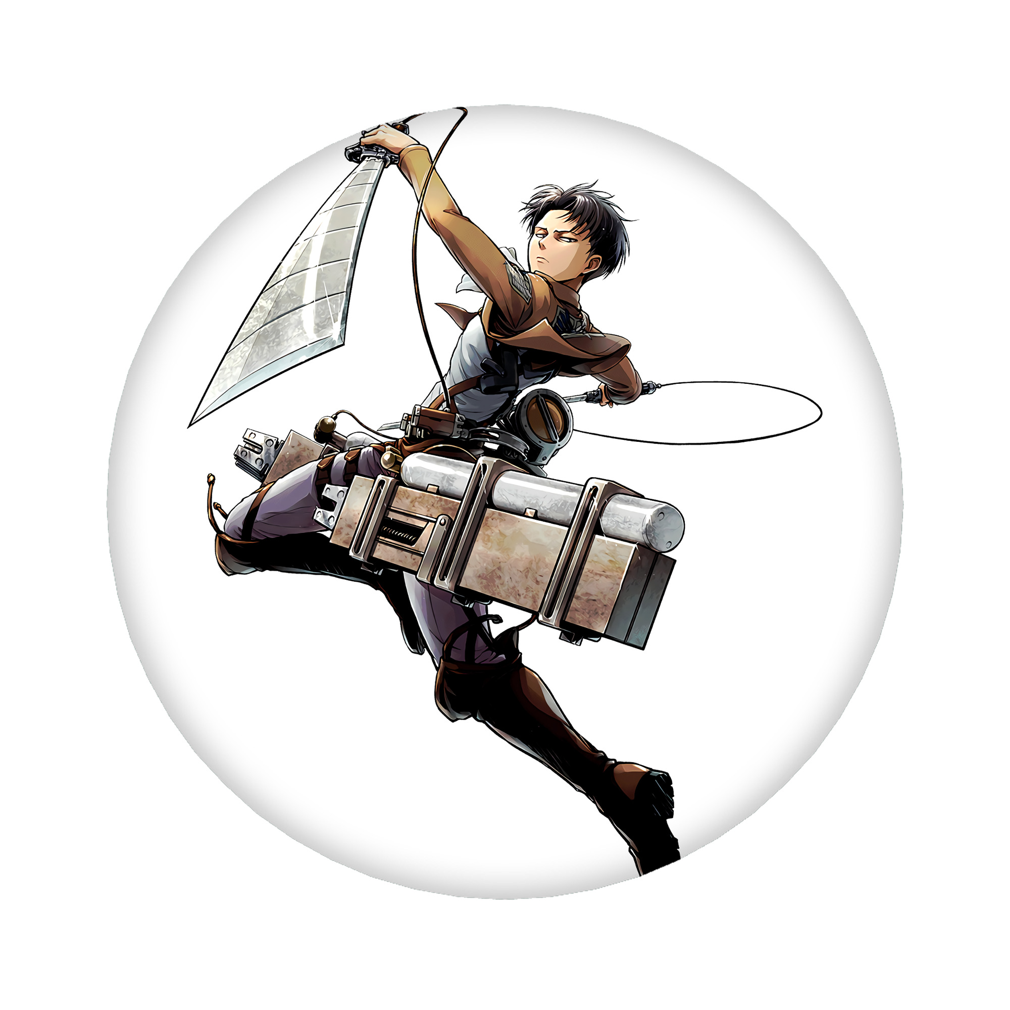 （画像用） 進撃の巨人 リヴァイ·アッカーマン Attack on Titan Levi Ackerman 6cm 缶バッジ 複数セット