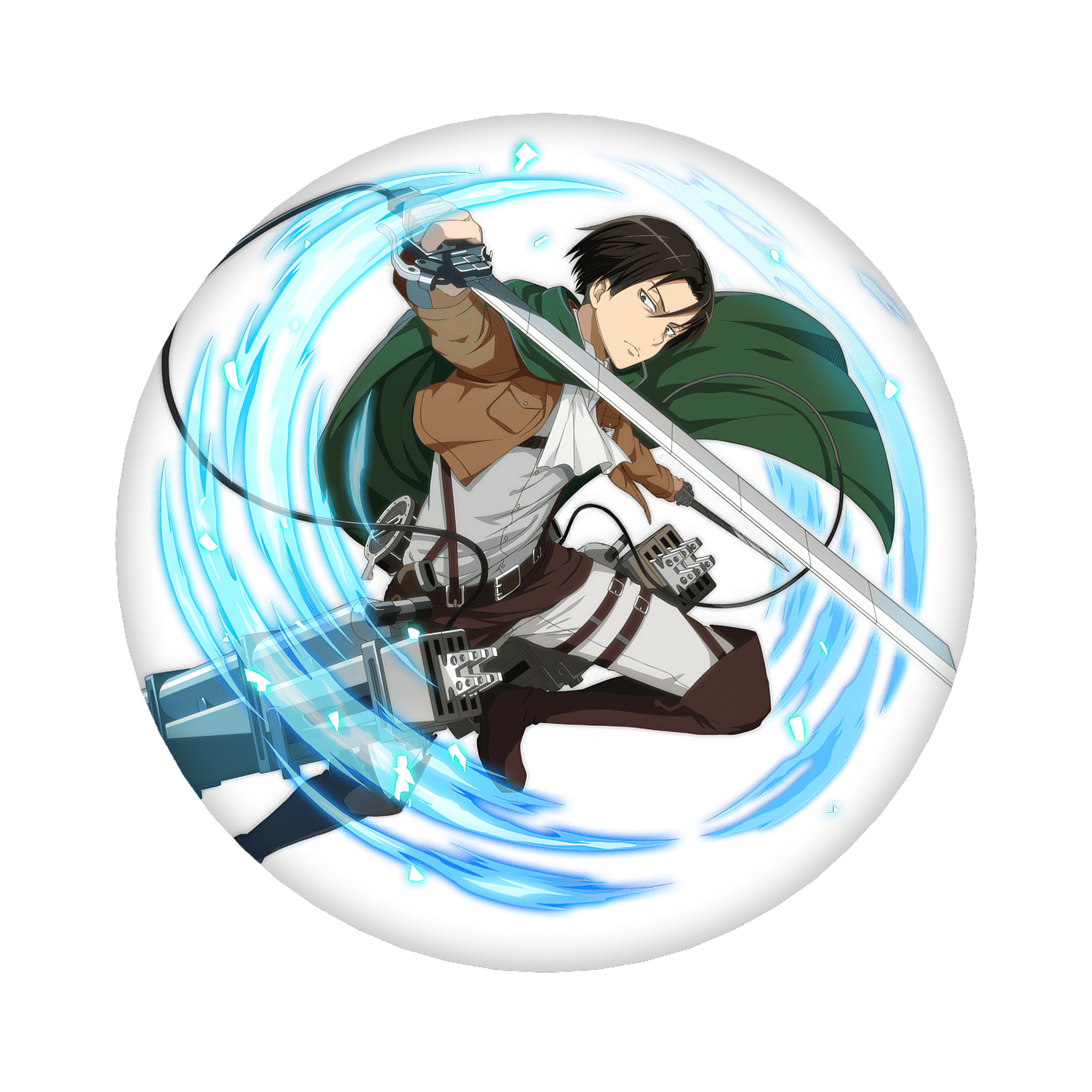 （画像用） 進撃の巨人 リヴァイ·アッカーマン Attack on Titan Levi Ackerman 6cm 缶バッジ 複数セット