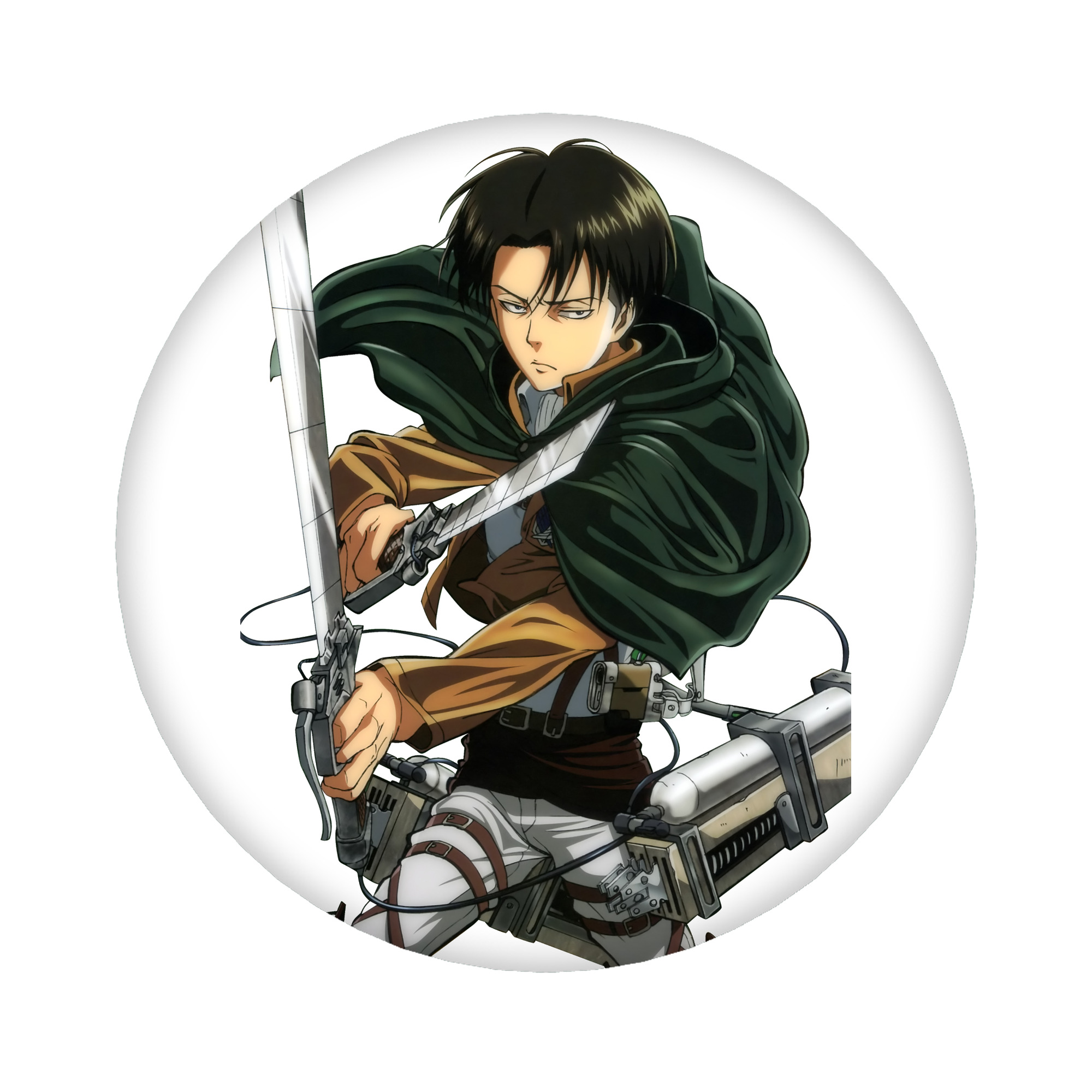 （画像用） 進撃の巨人 リヴァイ·アッカーマン Attack on Titan Levi Ackerman 6cm 缶バッジ 複数セット
