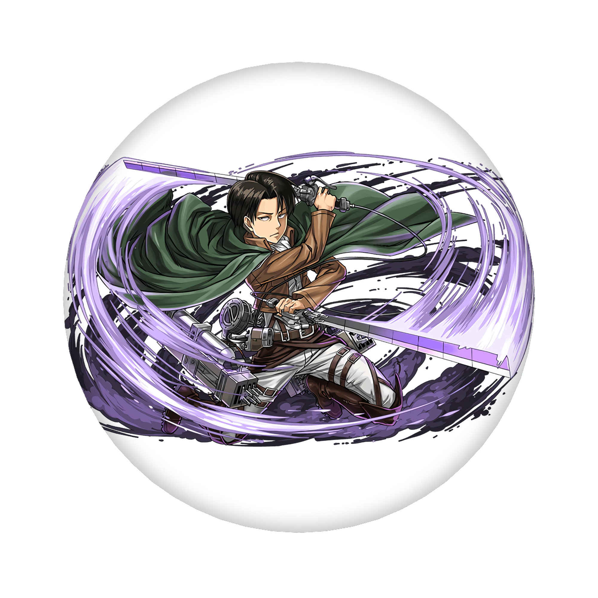 （画像用） 進撃の巨人 リヴァイ·アッカーマン Attack on Titan Levi Ackerman 6cm 缶バッジ 複数セット