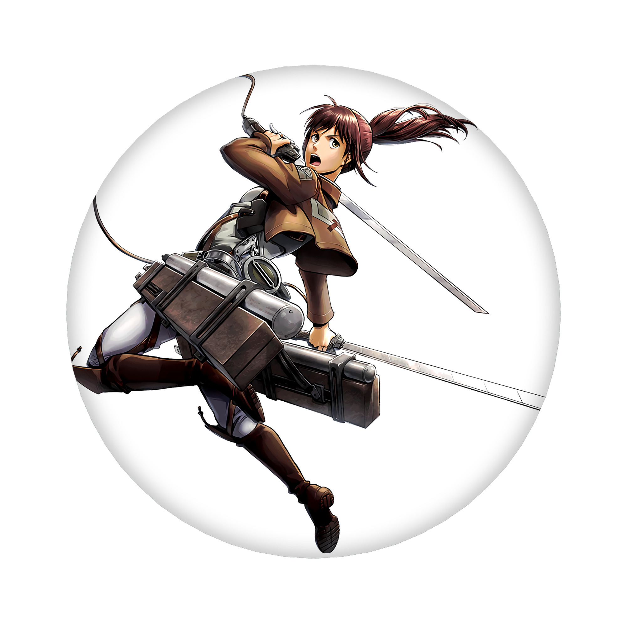 （画像用） 進撃の巨人 サシャ·ブラウス Attack on Titan Sasha Blaus 6cm 缶バッジ 複数セット
