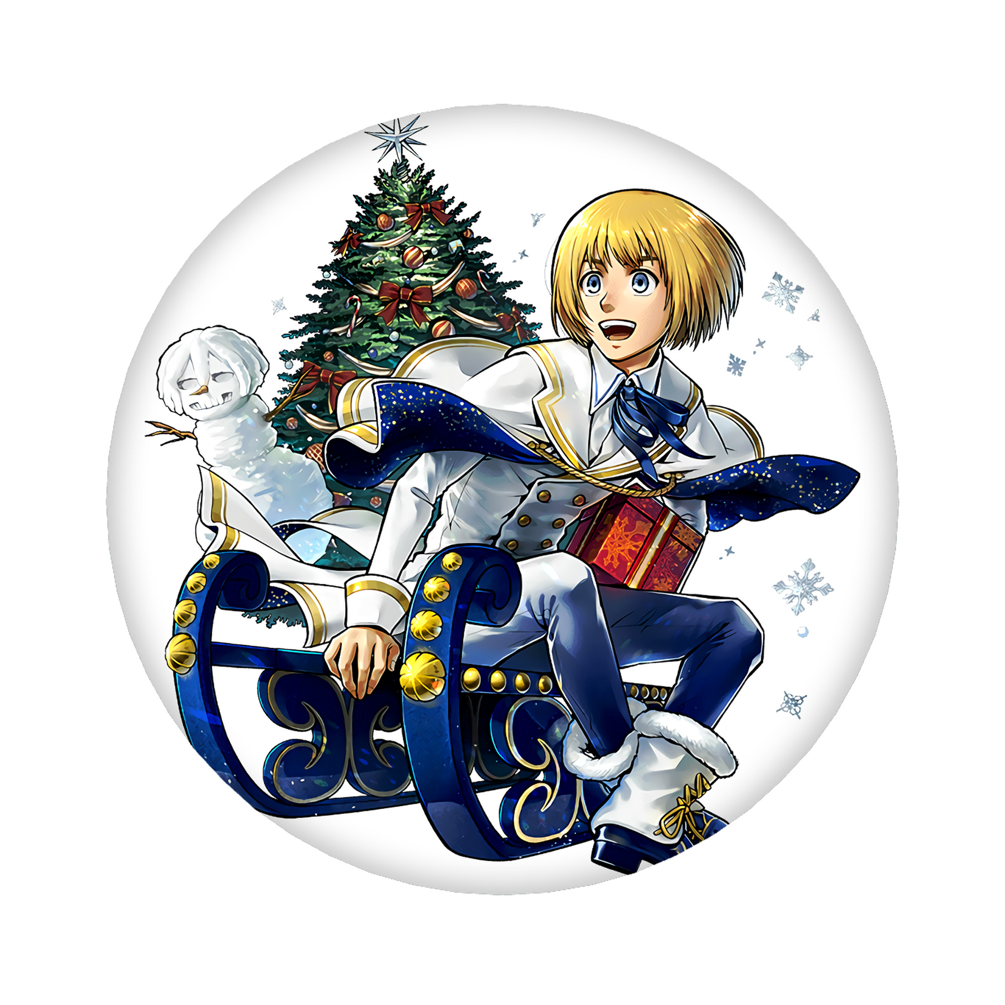 （画像用） 進撃の巨人 アルミン·アルレルト Attack on Titan Armin Arlert 6cm 缶バッジ 複数セット